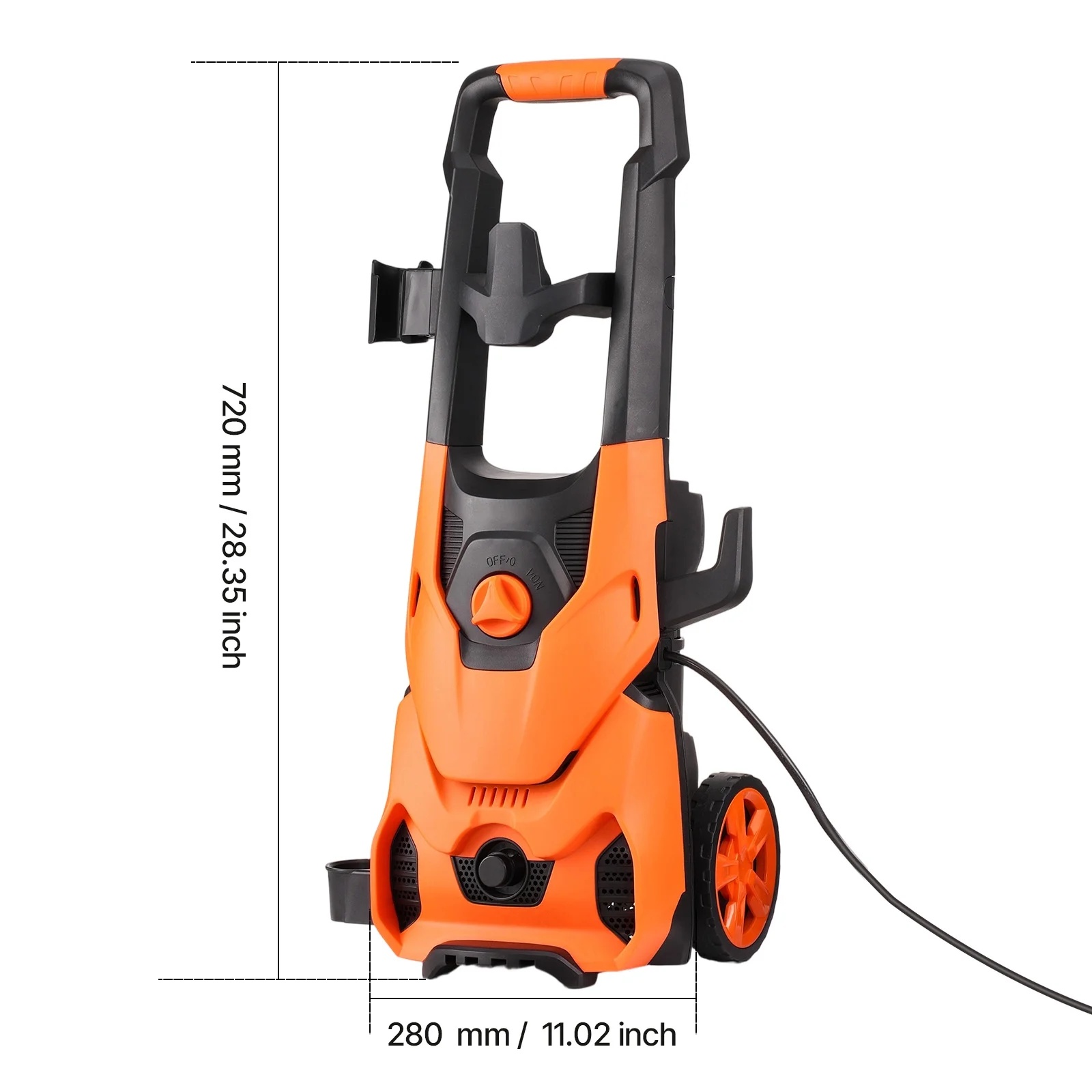 VEVOR Electric Pressure Washer, 4200 PSI Max 2.8 GPM Power Washer with 20 ft Hose, 4 Quick-Connect Nozzles and Foam Cannon, Suitable for Cars, Fences, Driveways, Patios - Image 8