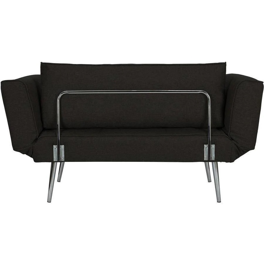 DHP Euro Futon with Magazine Storage, Black - Image 13