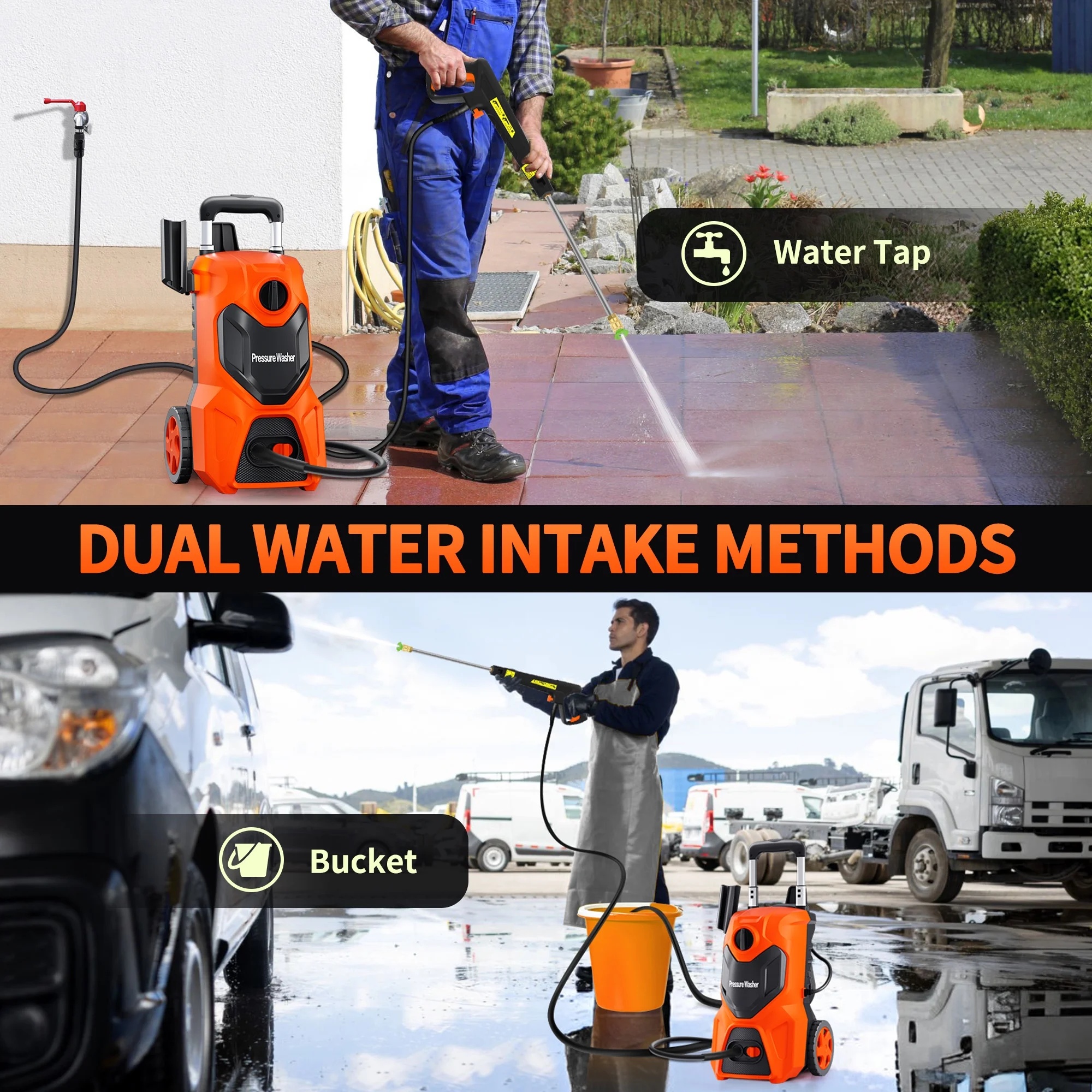 Fenbeli Electric Pressure Washer, 3800 PSI 2.6GPM Power Washer for Cars, Fences and Patios - Image 18