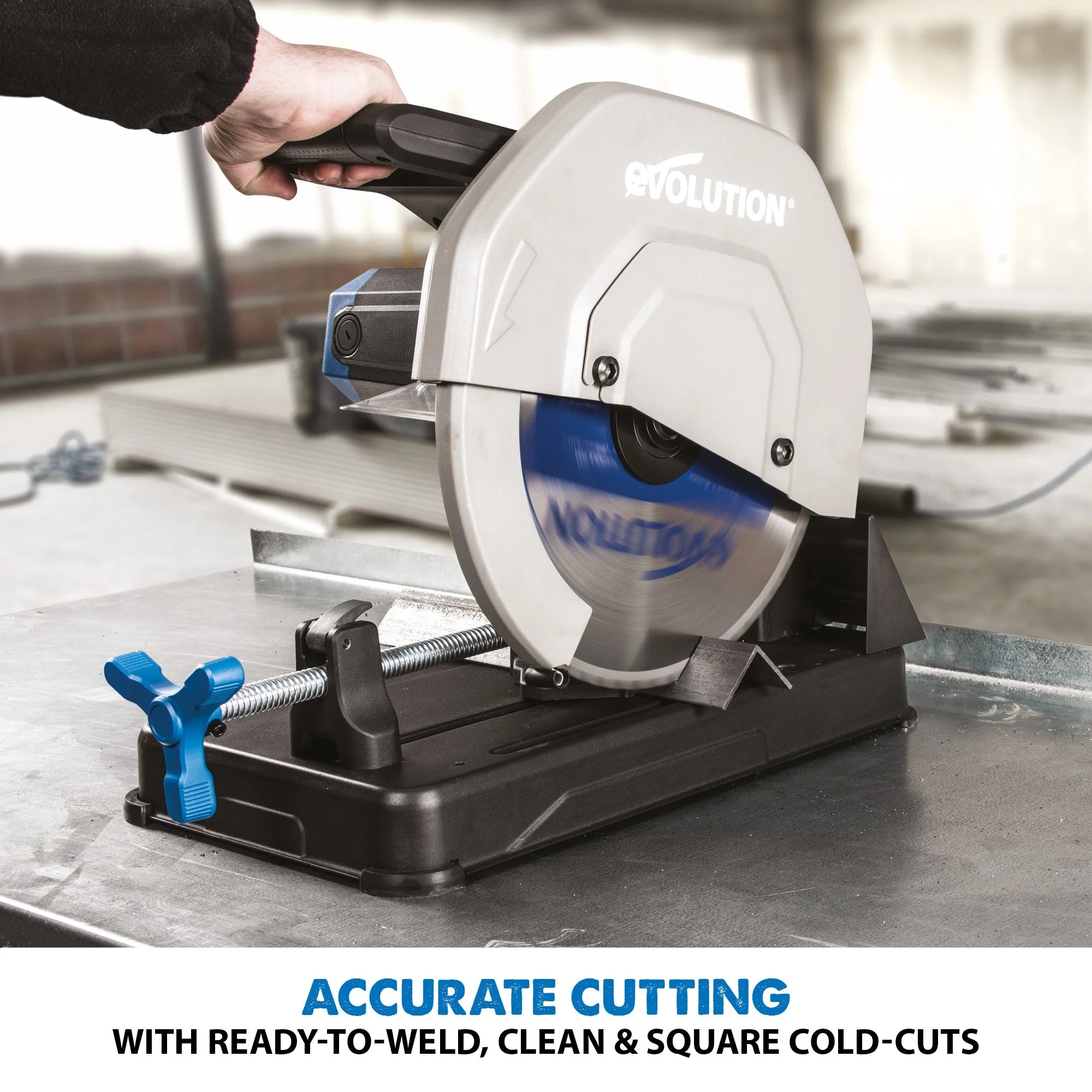 Evolution S355CPSL: Metal Cutting Chop Saw With 14 in. Mild Steel Blade - Image 4