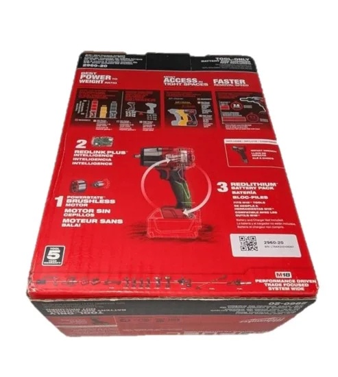 Milwaukee 2960-20 M18 FUEL 3/8" Mid-Torque Impact Wrench with Friction Ring -C 600 ft-lbs Torque, Compact Design, 4-Mode Control, Brushless Motor (Bare Tool) - Image 4