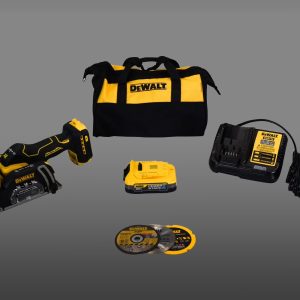 DeWalt DCS438E1 20V MAX XR Cordless Brushless 3" Cut-Off Tool Kit with 1.7Ah Compact Battery, Charger & Tool Case