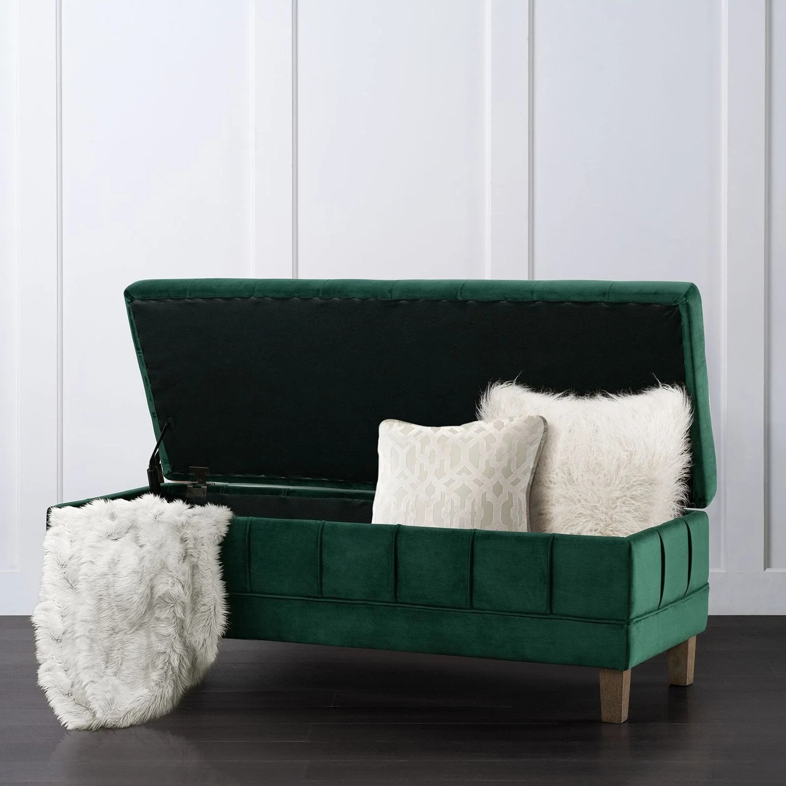 Picket House Furnishings Jude Tufted Storage Ottoman - Image 4