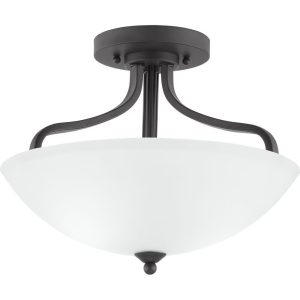 Progress Lighting - Three Light Semi-Flush Convertible - Close-to-Ceiling -