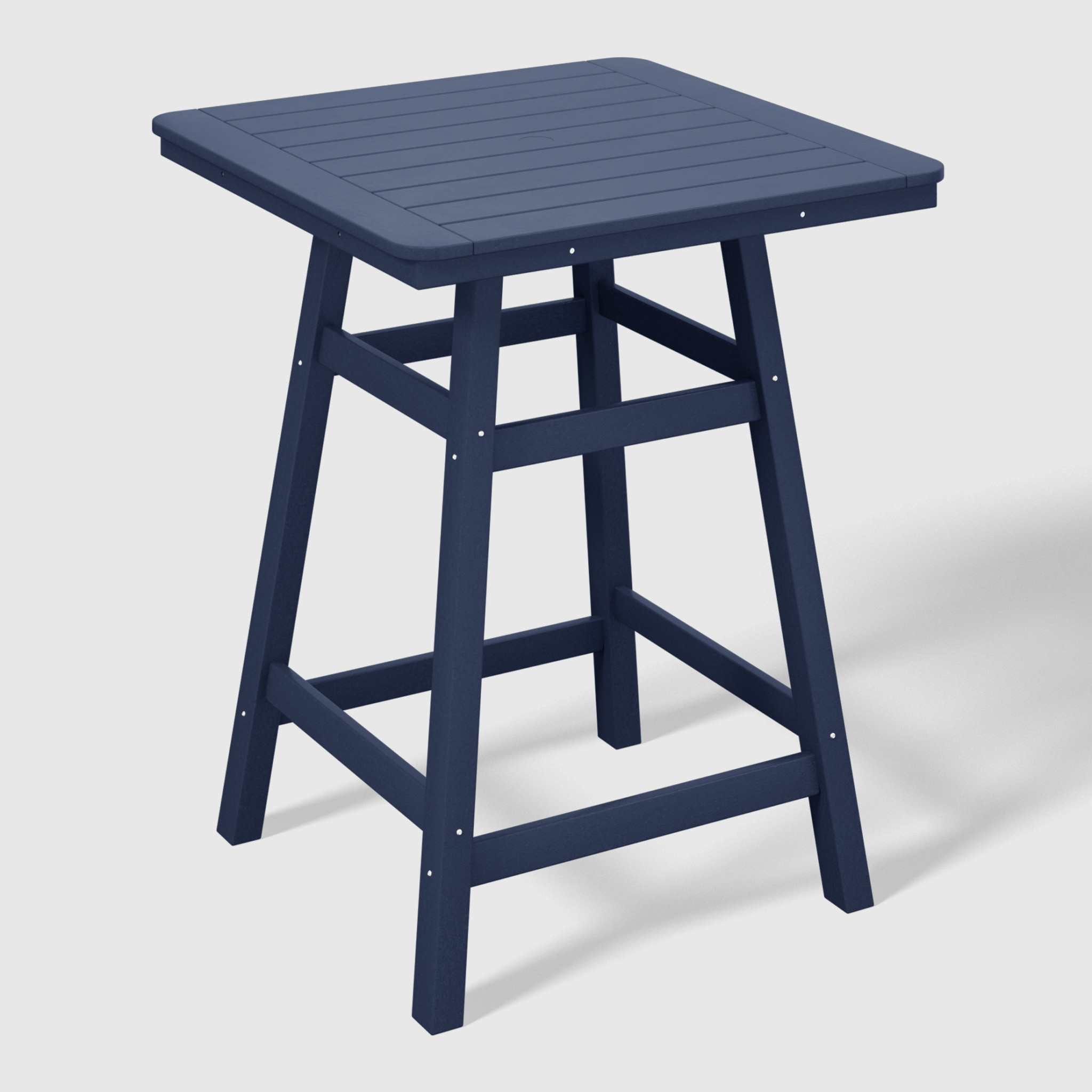 WestinTrends Outdoor 37" Counter Height HDPE Patio Square Bar Table, Dark Brown - Image 59