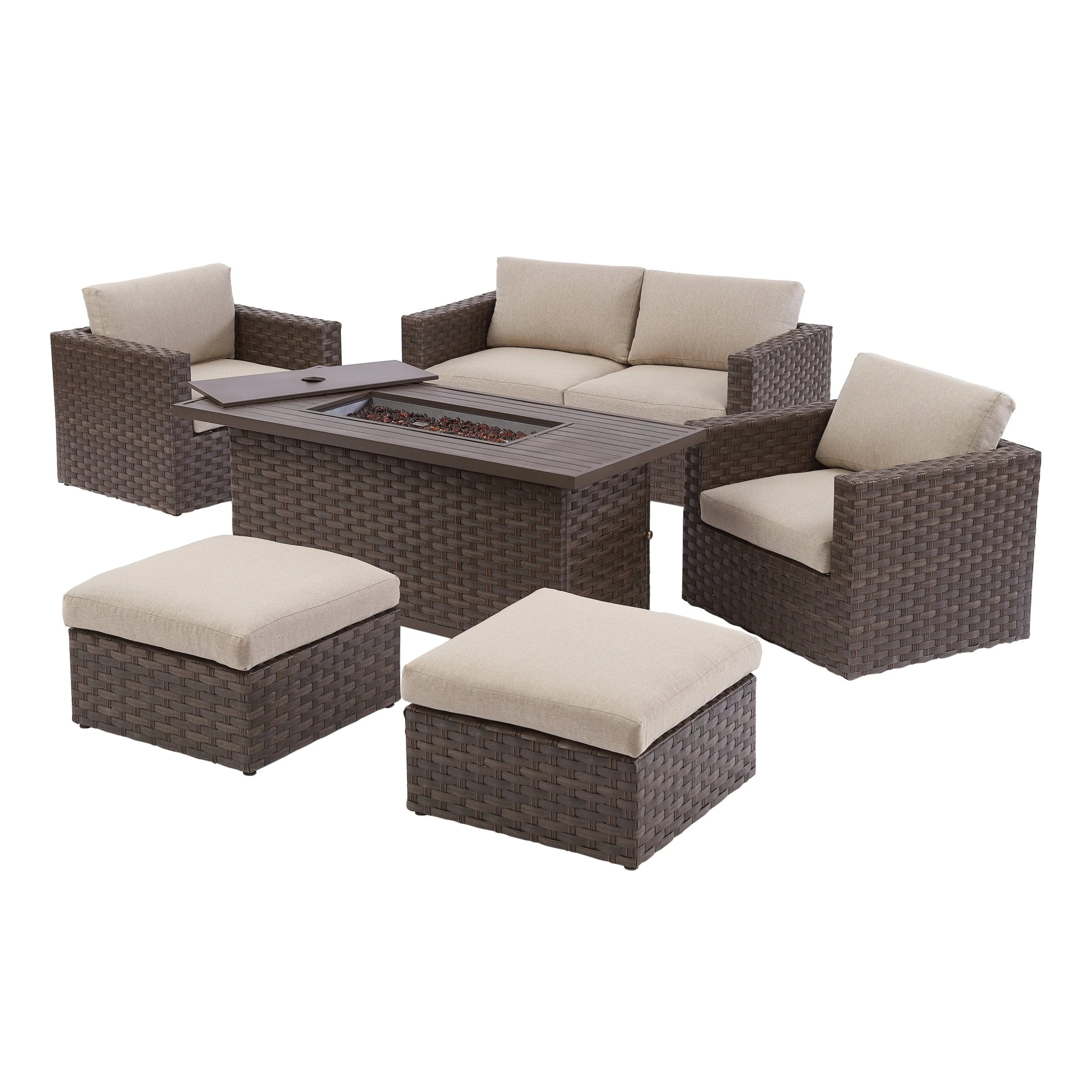 Better Homes & Gardens Harbor City Patio Fire Pit Dining Table - Image 9