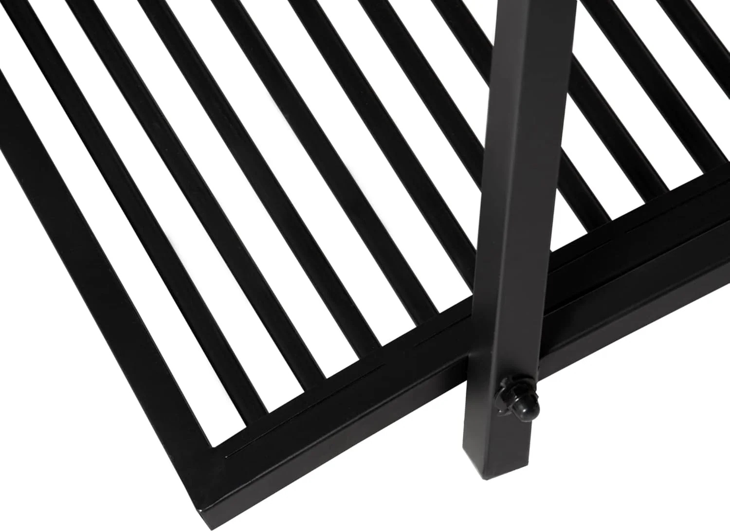 XgoodX 3.3FT Metal Garden Bridge with Decorative Scrollwork, Arched Footbridge with Safety Side Rails for Pond, Stream, Yard, Zen Garden, Outdoor Landscape D-cor-Black - Image 9