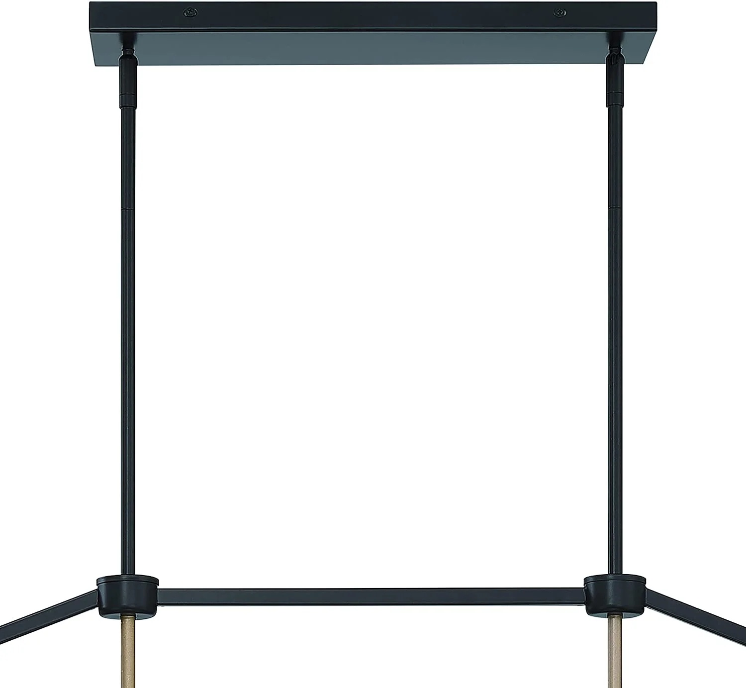 Vanity Art 6 Lights Kitchen Island Linear Pendant Chandelier | Modern Hanging Lighting Farmhouse Light Fixtures for Over Dining Table Kitchen Living Room 15056-BK-CH - Image 12