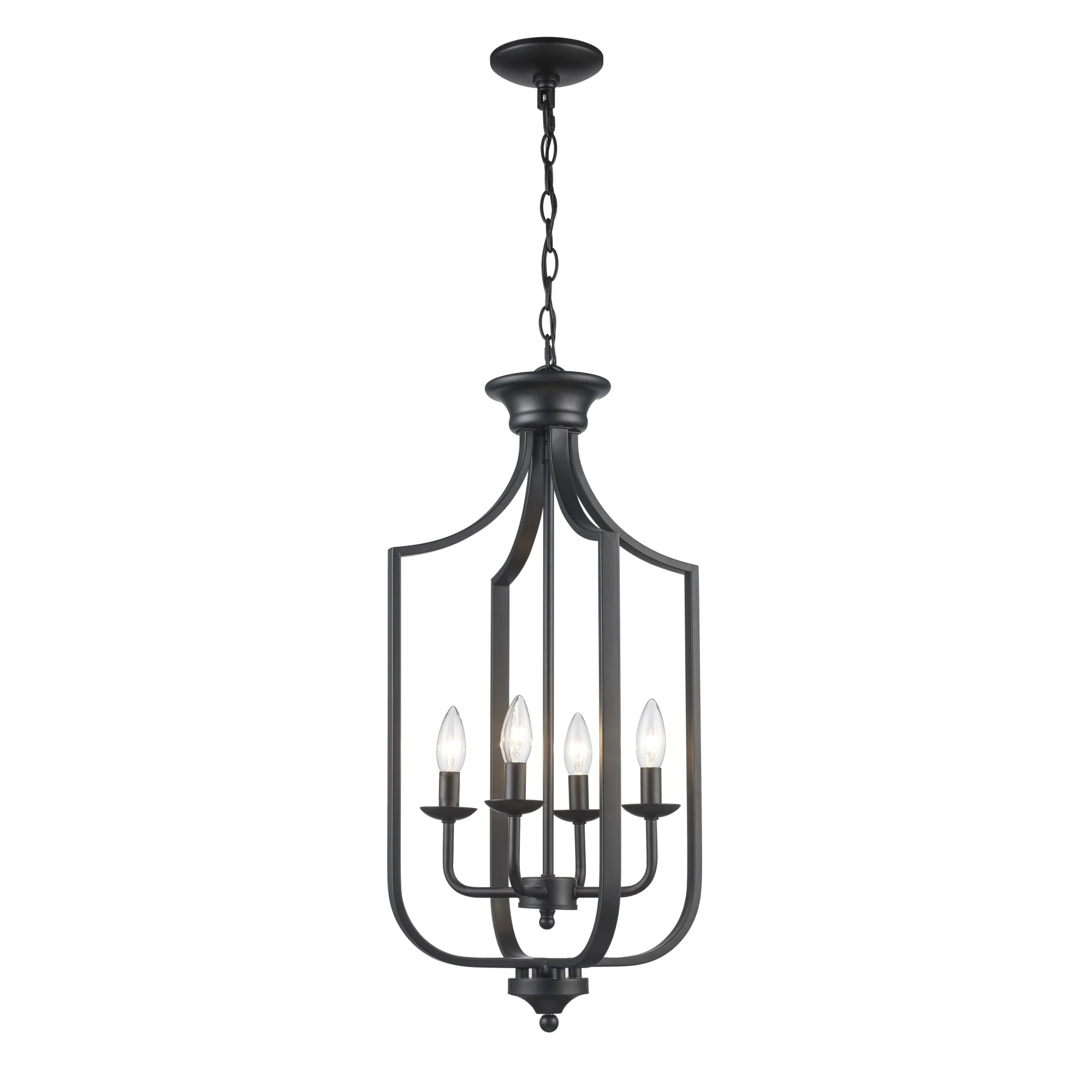 Trans Globe Lighting 11215 Hillcrest 4 Light 14" Wide Pendant - Black - Image 4