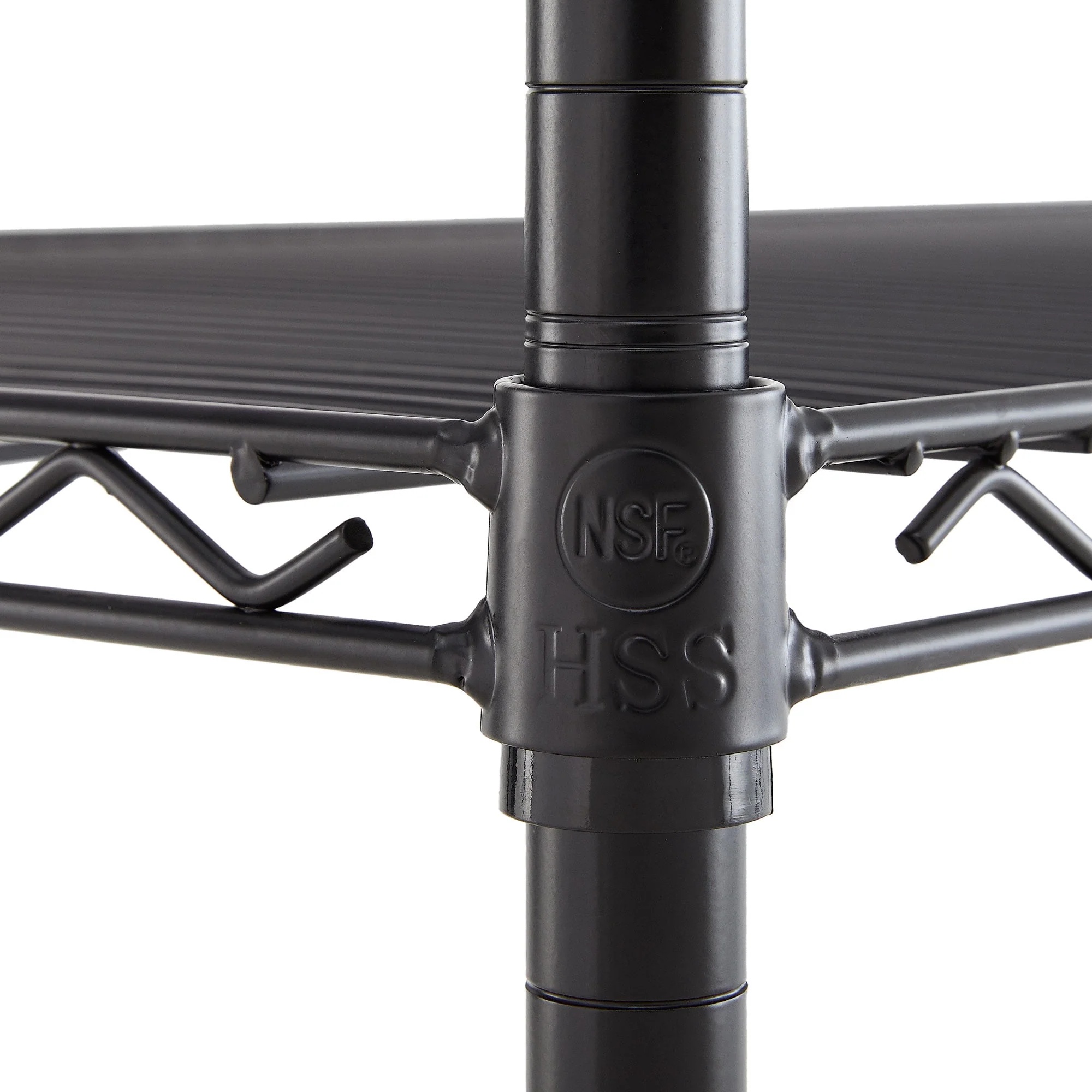 Hyper Tough Steel 4-Tier Storage Shelf Unit 72"H x 72"W x 24"D, 4000lb Total Capacity, Black - Image 7