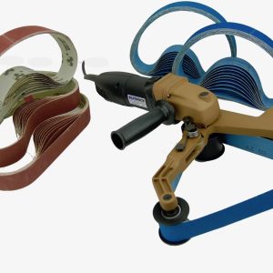 BLUEROCK  40A & 50 Belts Pipe Polisher Belt Sander (Belts fit Metabo) handrail pool fence exhaust stainless boat railing