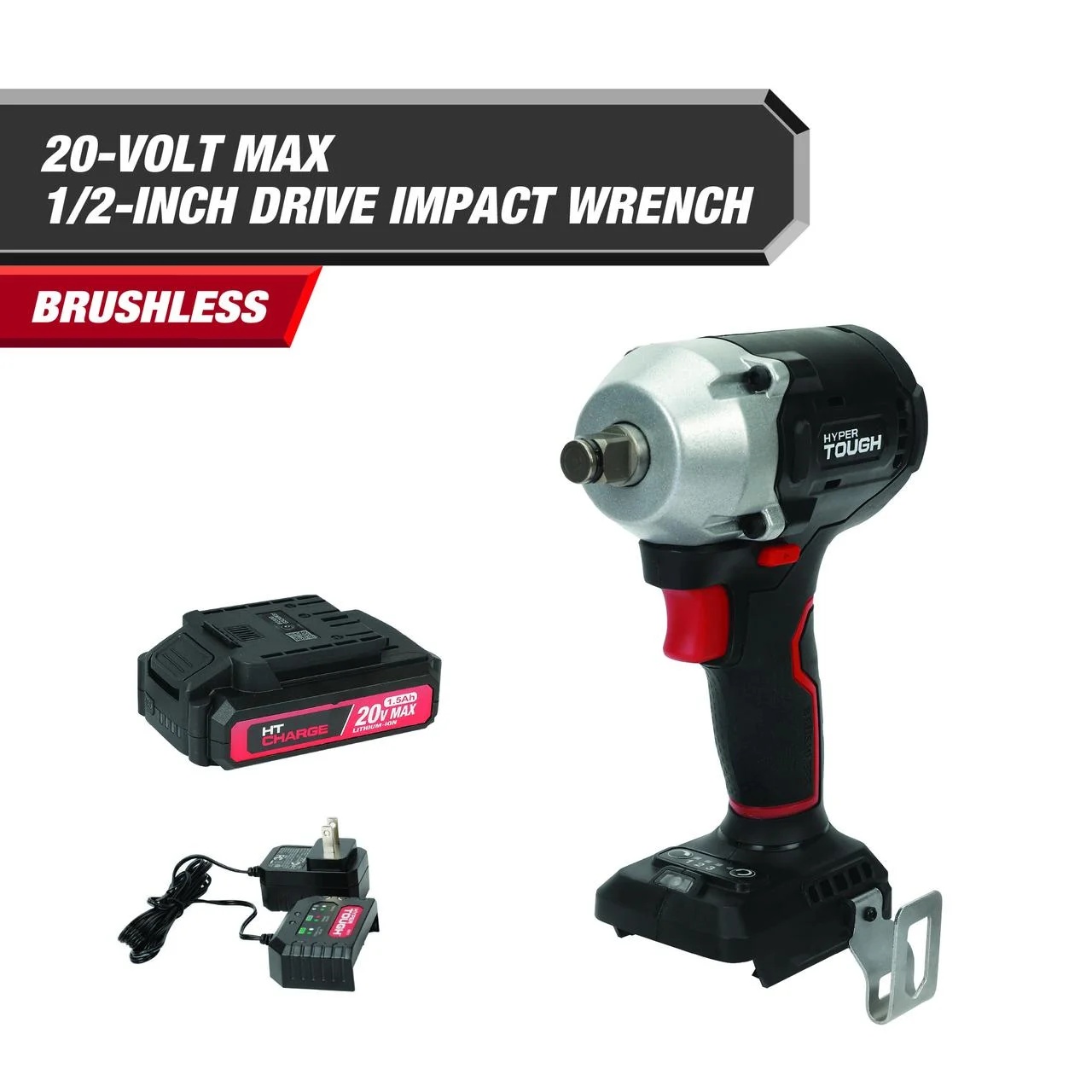 HT 20V Hammer Drill & HT 20v Impact Wrench 350ft/lbs - Image 3