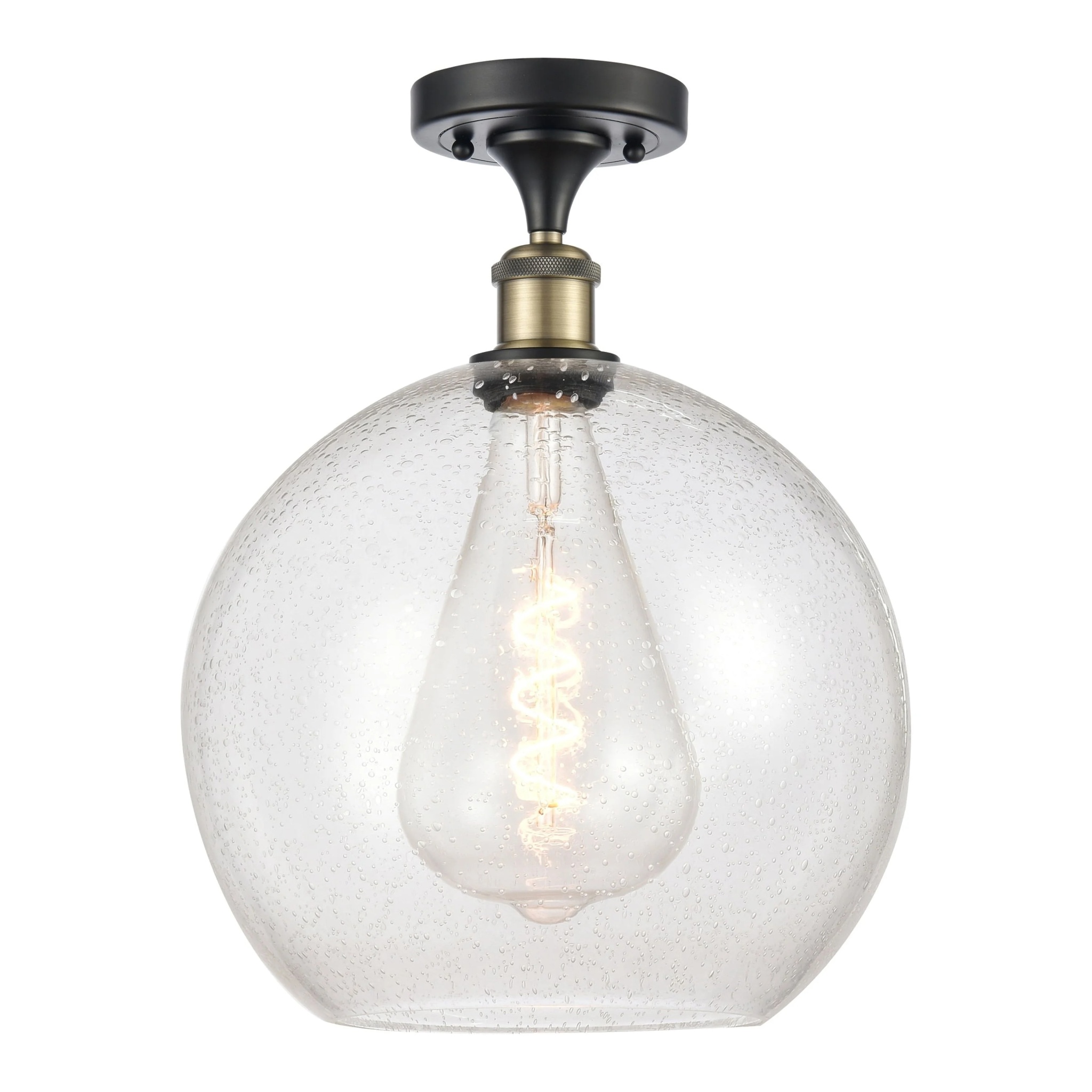 Innovations Lighting 516-1C-17-12 Athens Semi-Flush Athens 12" Wide Semi-Flush Globe - Image 15