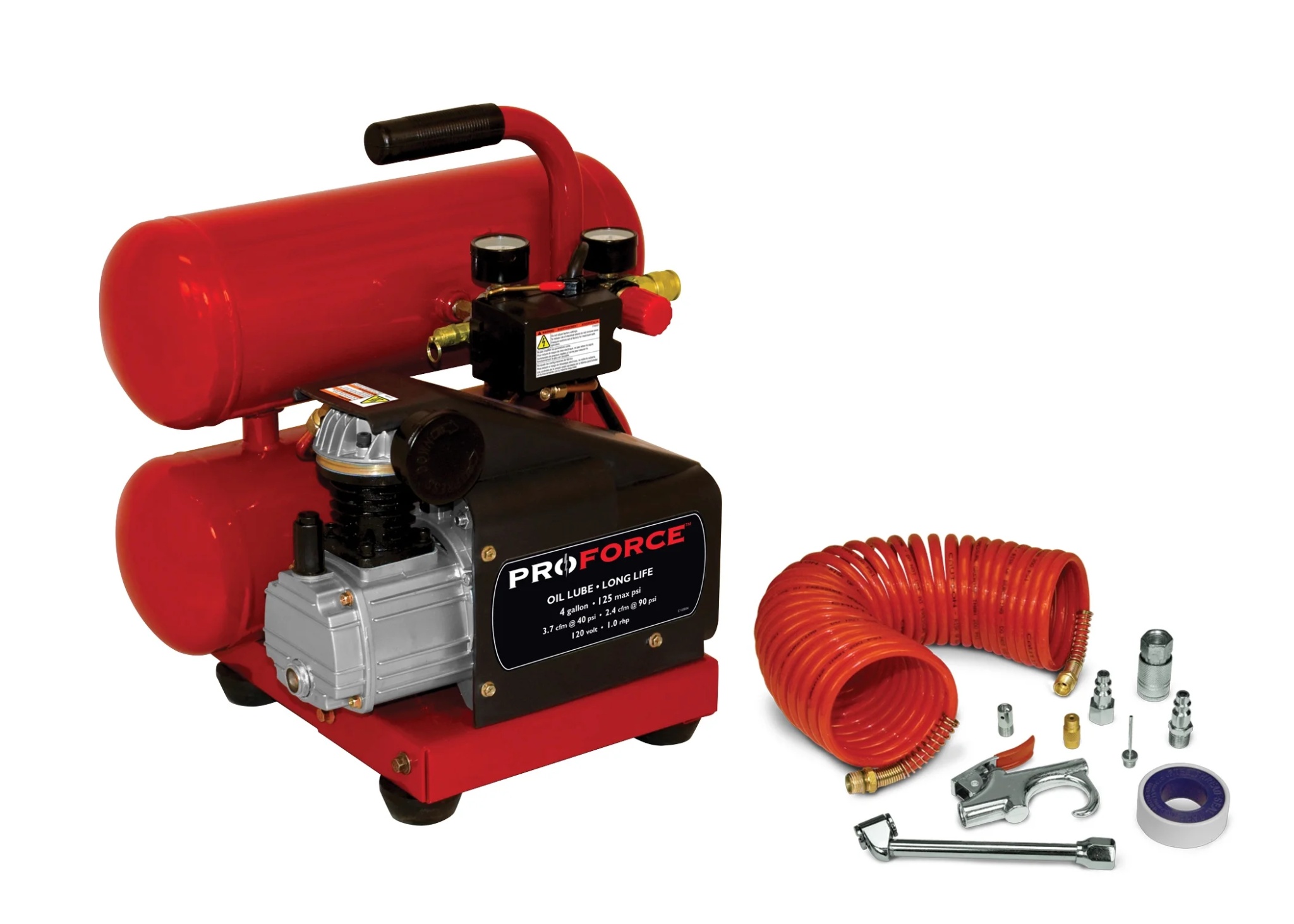 ProForce VSF1080421 4 Gallon Twin Stack Air Compressor - Image 2