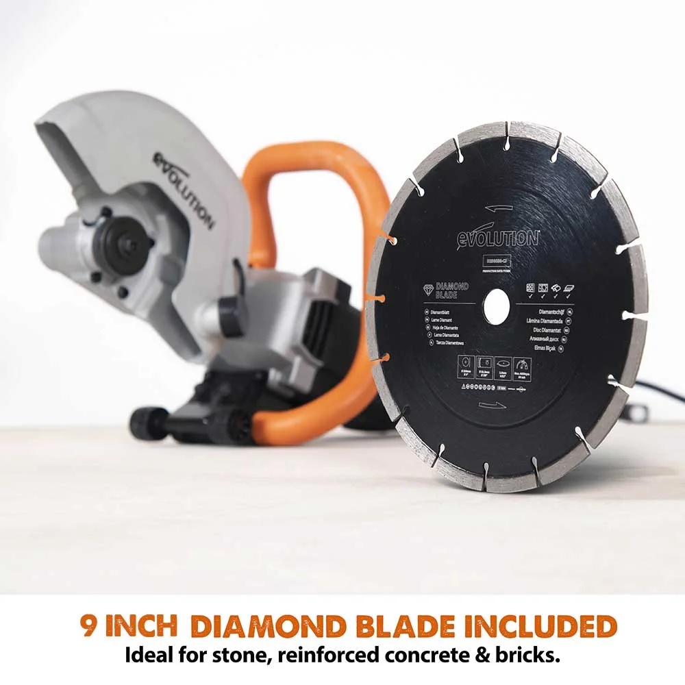 Evolution Power Tools 9 in. Electric Concrete Saw - Image 4