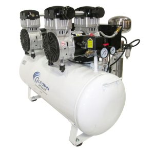 4 HP 20 Gallon 20040DCAD Ultra Quiet and Oil-Free Hot Dog Air Compressor with Air Dryer
