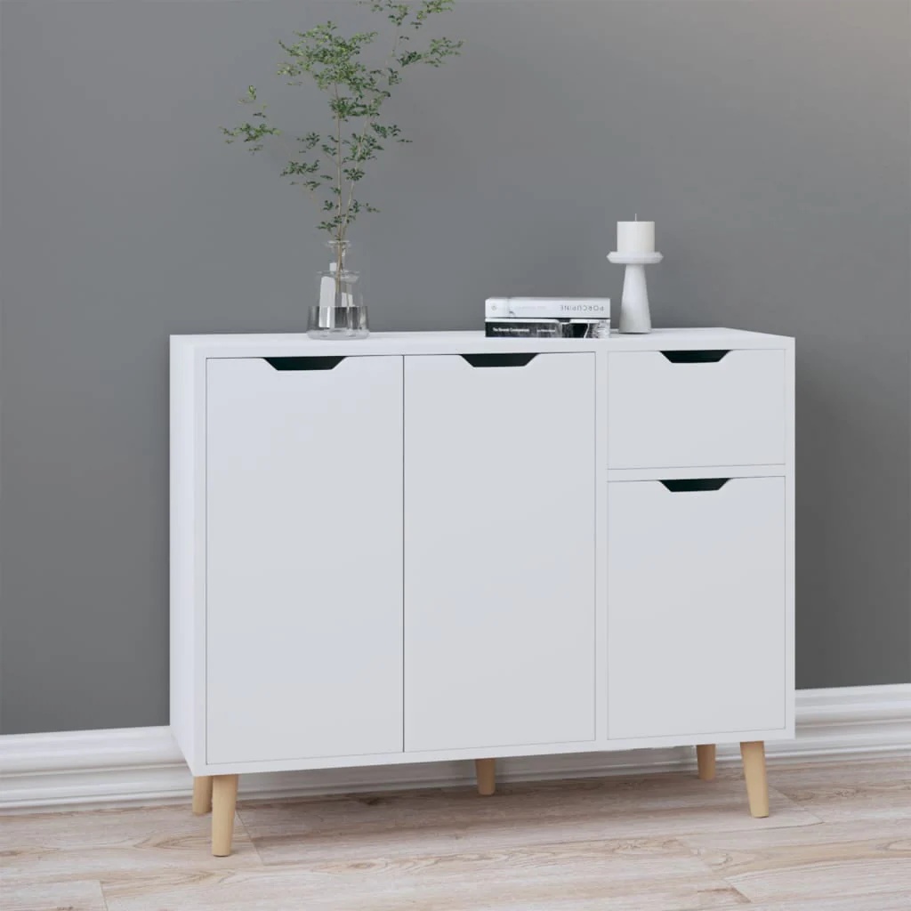 vidaXL Sideboard Console Cabinet with Storage for Bedroom Engineered Wood - Image 2