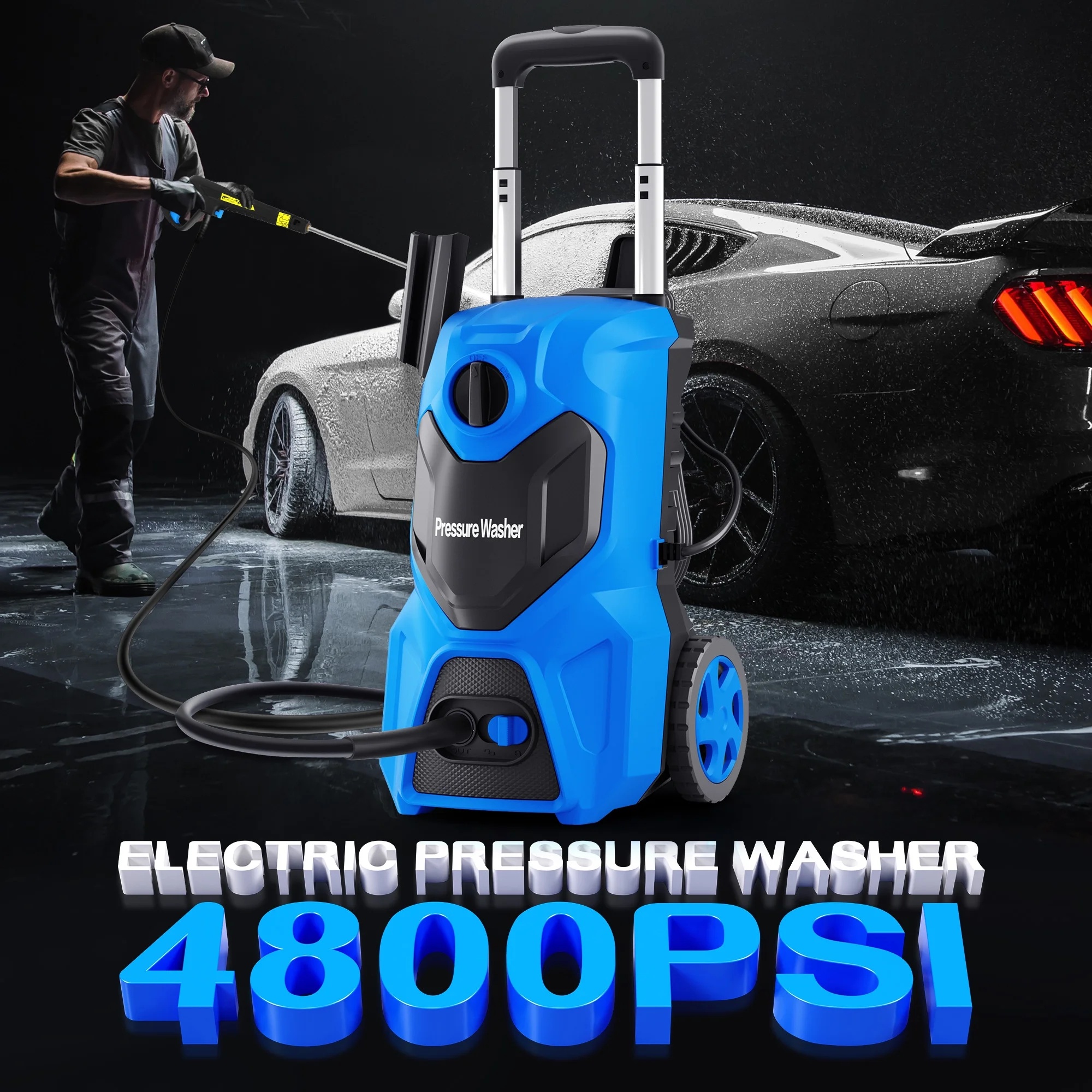 Fenbeli Electric Pressure Washer, 3800 PSI 2.6GPM Power Washer for Cars, Fences and Patios - Image 29