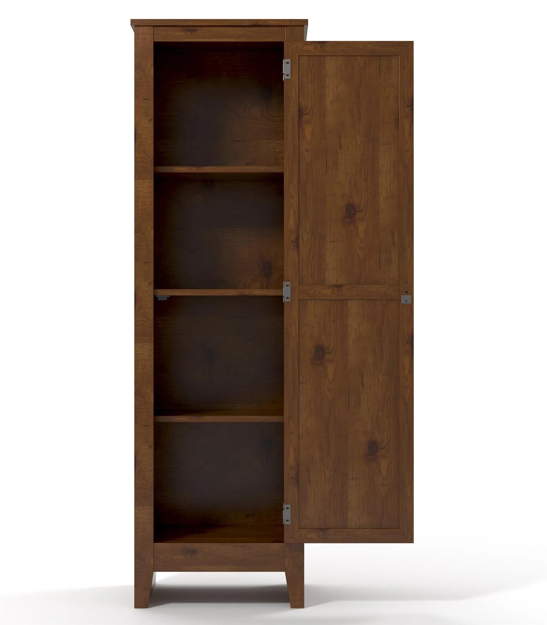 Ameriwood Home Milford Single Door Storage Pantry Cabinet, Old Fashioned Pine - Image 3