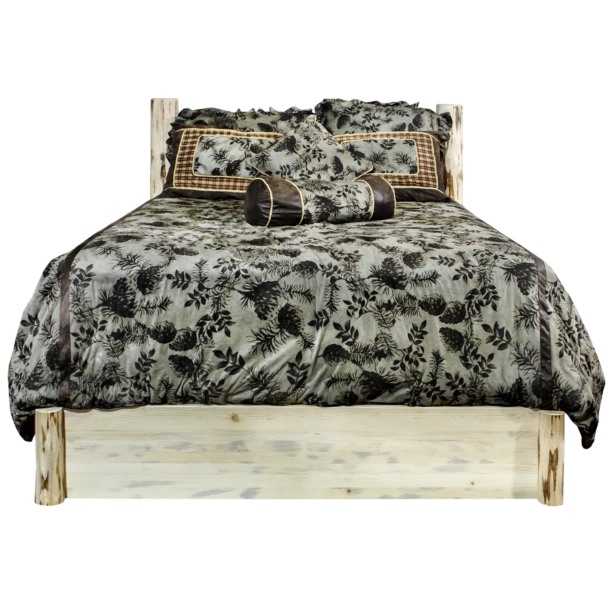 Montana Woodworks Collection King Platform Bed with Storage, Clear Lacquer Finish - Image 2