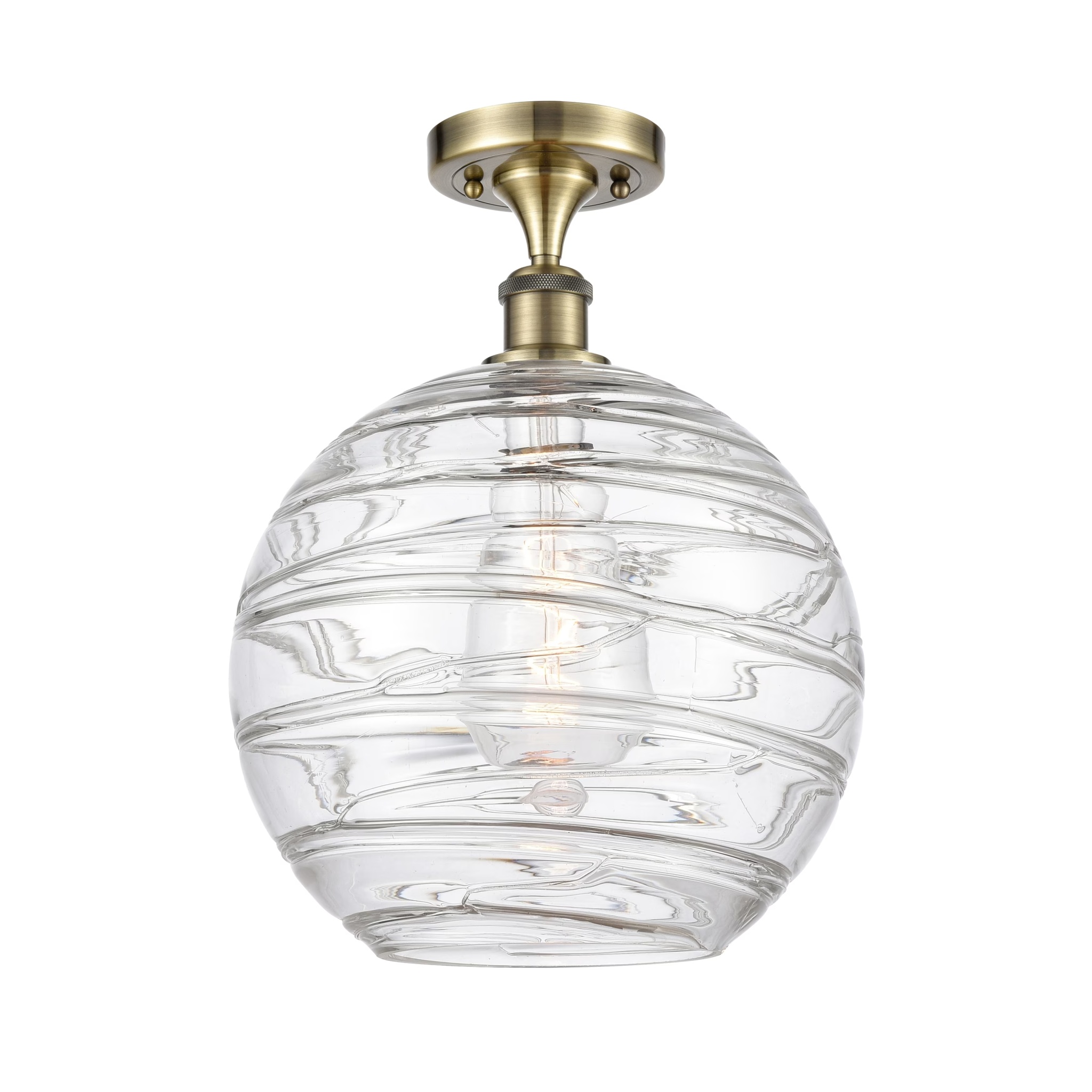 Innovations Lighting 516-1C-17-12 Athens Semi-Flush Athens 12" Wide Semi-Flush Globe - Image 10