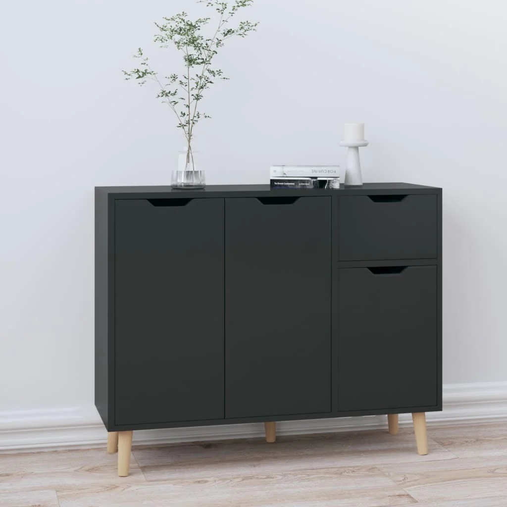 vidaXL Sideboard Console Cabinet with Storage for Bedroom Engineered Wood - Image 22