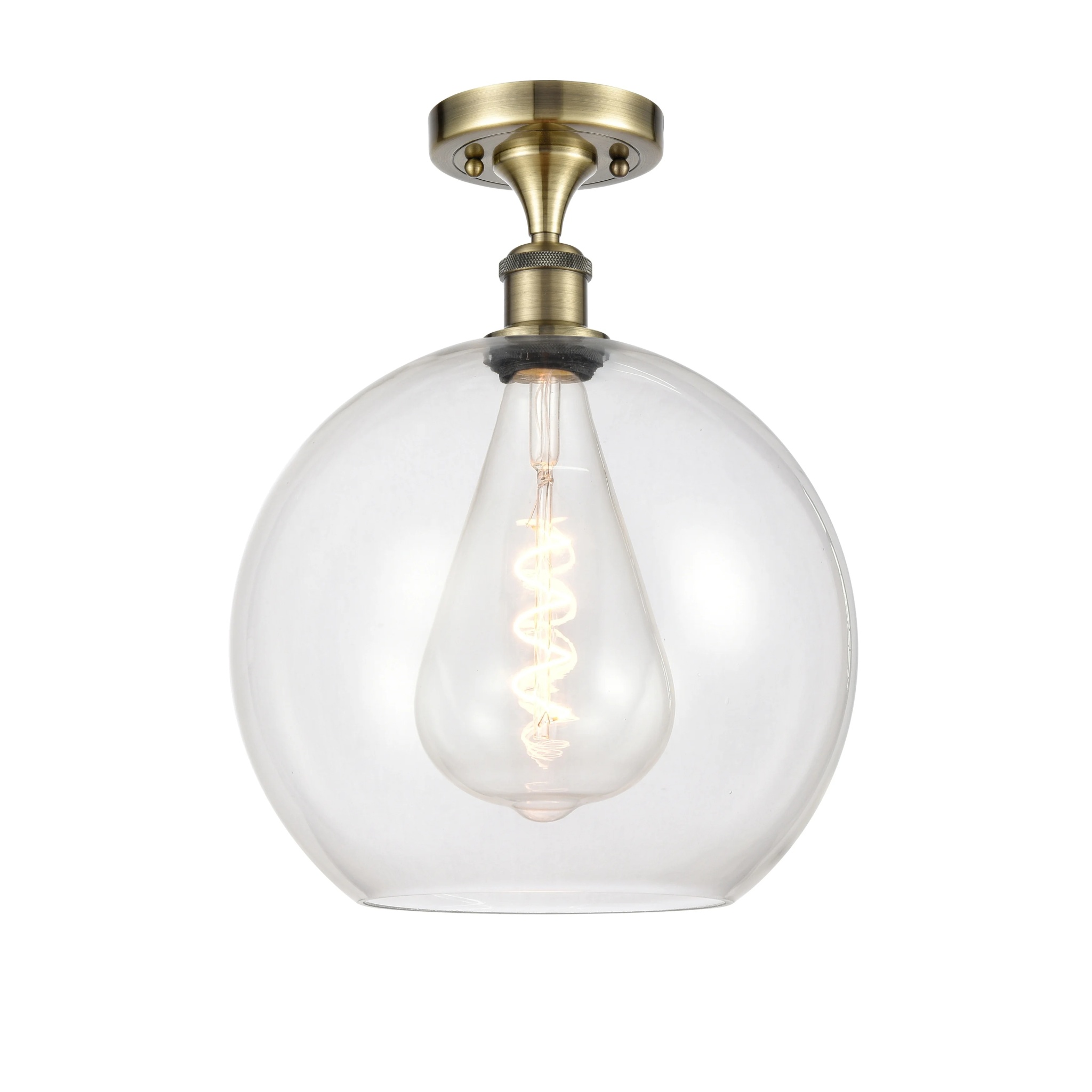 Innovations Lighting 516-1C-17-12 Athens Semi-Flush Athens 12" Wide Semi-Flush Globe - Image 21
