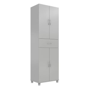 RealRooms Basin Storage Cabinet with Drawer, Kitchen Organizer, Dove Gray