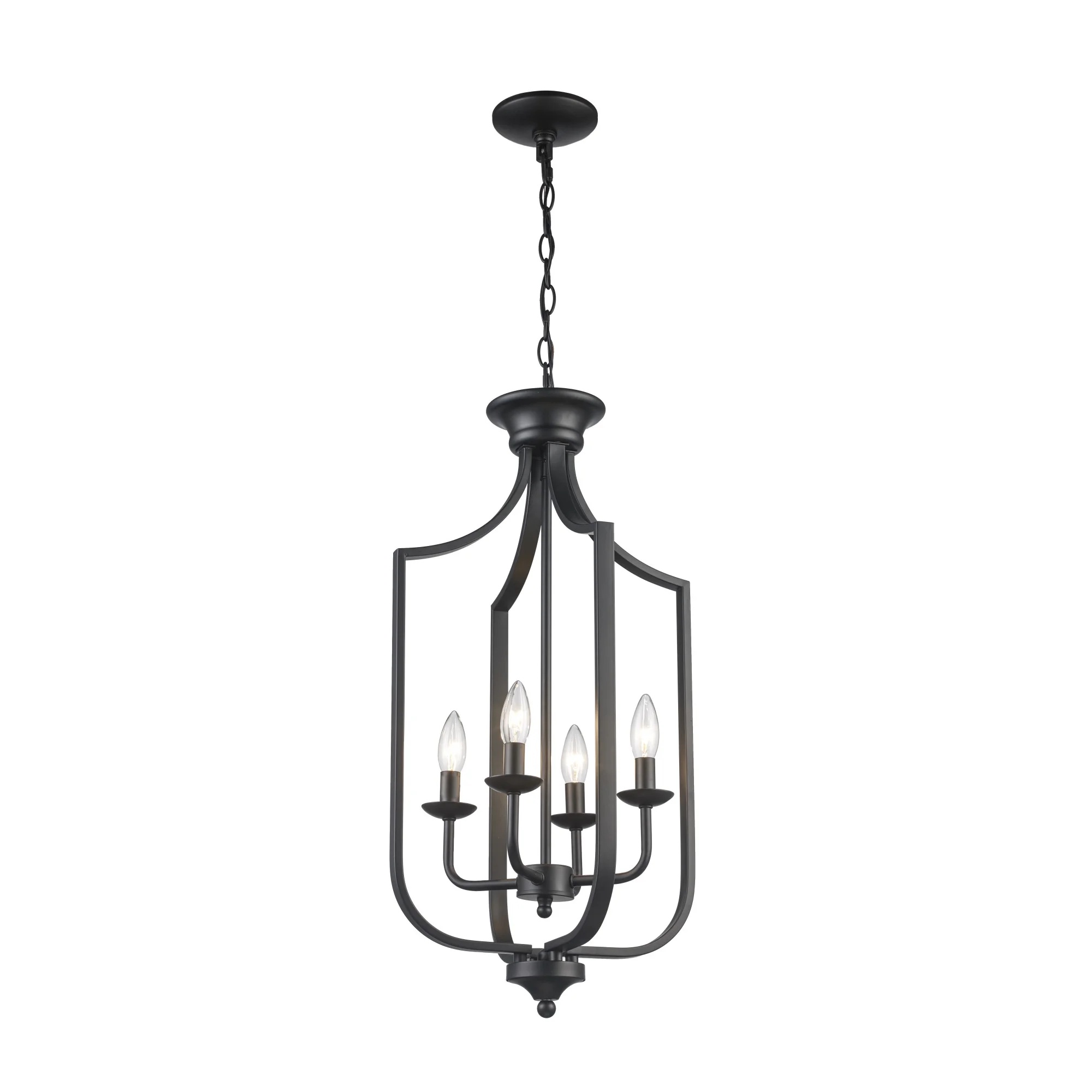 Trans Globe Lighting 11215 Hillcrest 4 Light 14" Wide Pendant - Black - Image 2