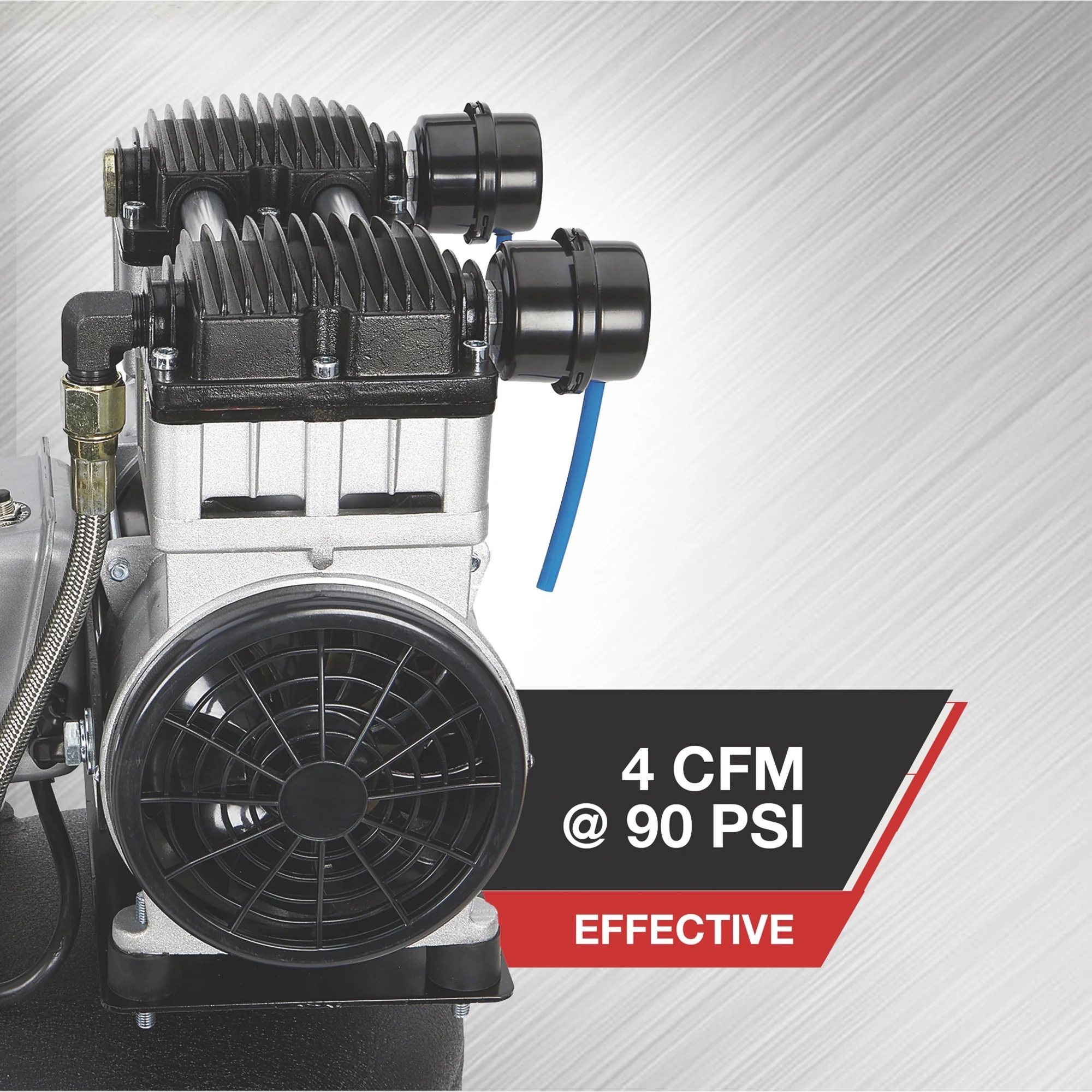 NorthStar Portable Quiet Electric Air Compressor, 1.5 HP, 8-Gallon, 4 CFM @ 90 PSI - Image 3