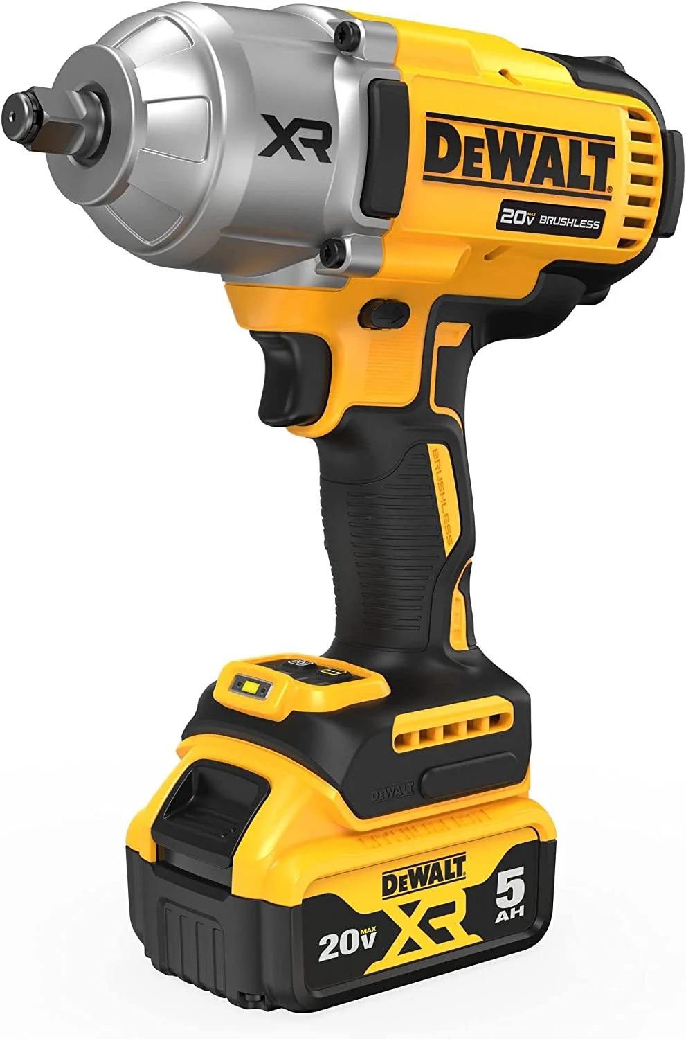 DEWALT 20V MAX XR 1/2" High Torque Impact Wrench with Hog Ring Anvil Kit (DCF900P1) - Image 2