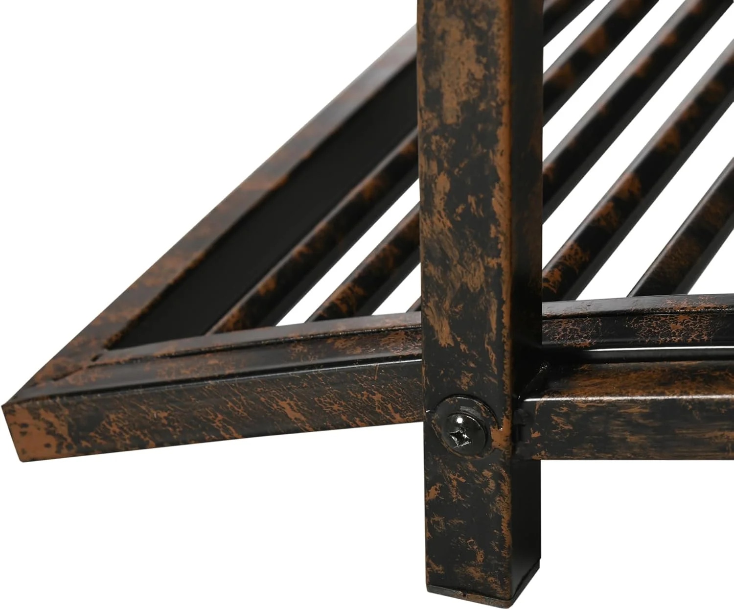 XgoodX 3.3FT Metal Garden Bridge with Decorative Scrollwork, Arched Footbridge with Safety Side Rails for Pond, Stream, Yard, Zen Garden, Outdoor Landscape D-cor-Black - Image 18