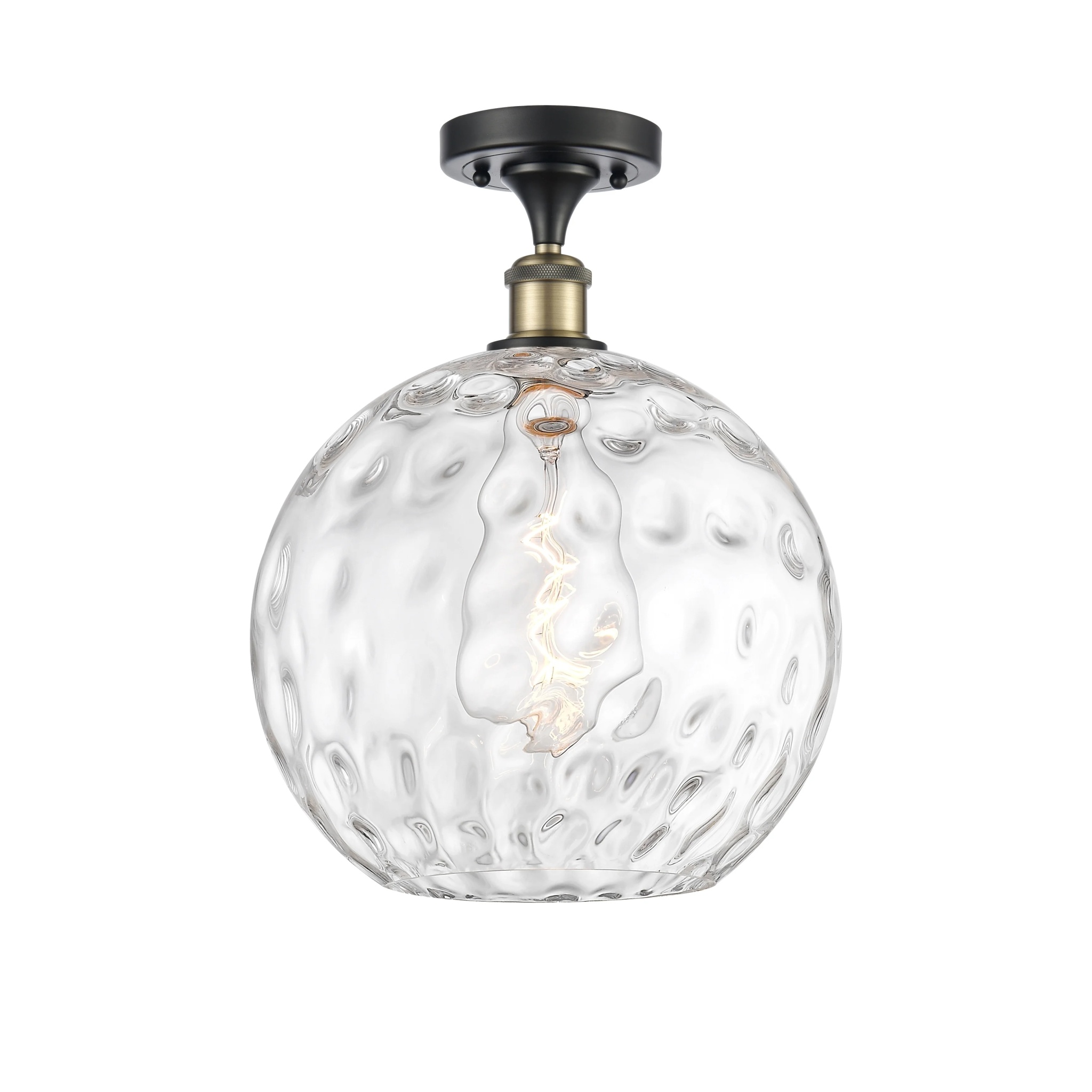 Innovations Lighting 516-1C-17-12 Athens Semi-Flush Athens 12" Wide Semi-Flush Globe - Image 11