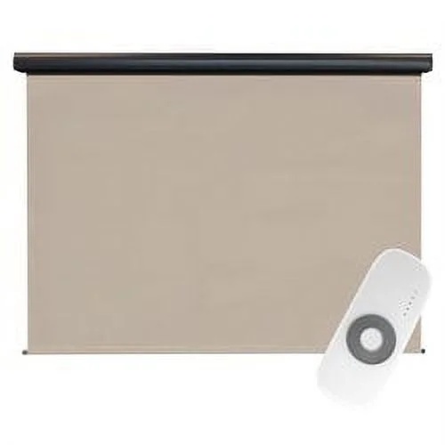Keystone Fabrics Premium Motorized Outdoor Patio Sun Shade 10ft Wide (Tan) - Image 3