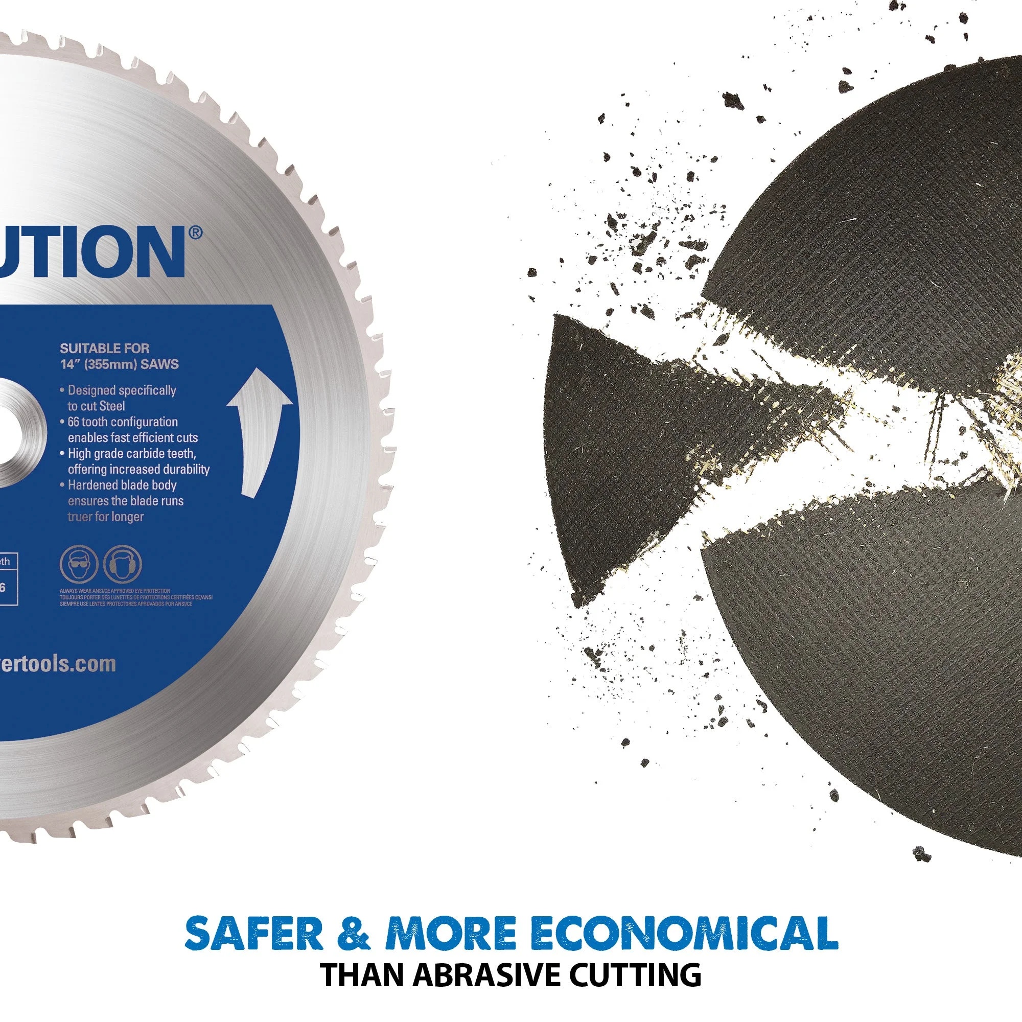 Evolution S355CPSL: Metal Cutting Chop Saw With 14 in. Mild Steel Blade - Image 7