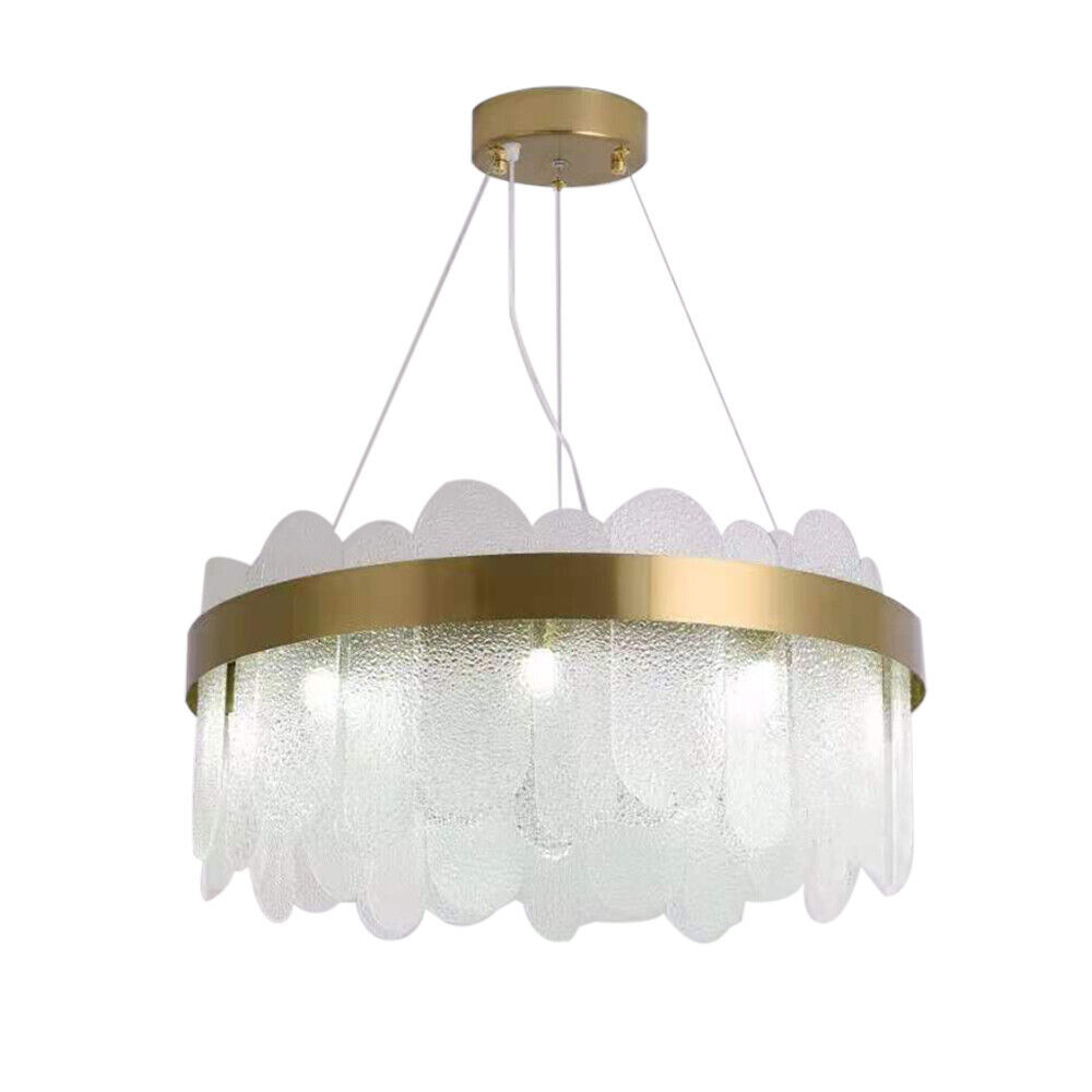FETCOI Luxury LED Crystal Glass Pendant Lamp Luxury Chandelier Lighting Fixture Ceiling Light (9-Light) - Image 5