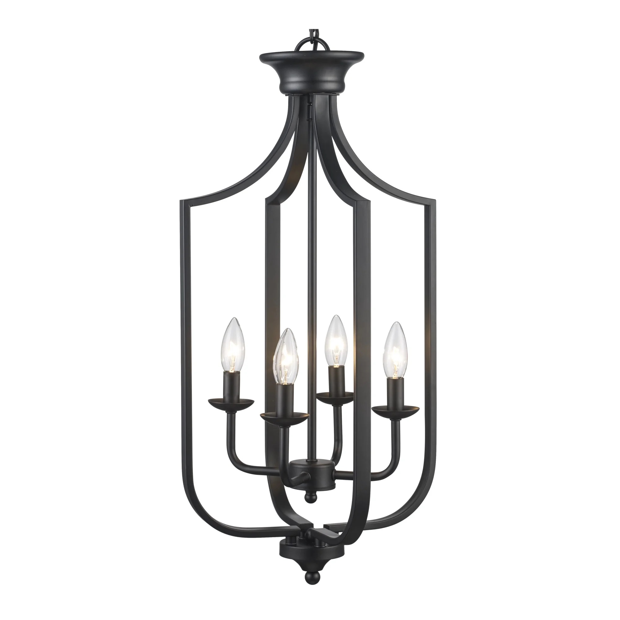 Trans Globe Lighting 11215 Hillcrest 4 Light 14" Wide Pendant - Black - Image 8