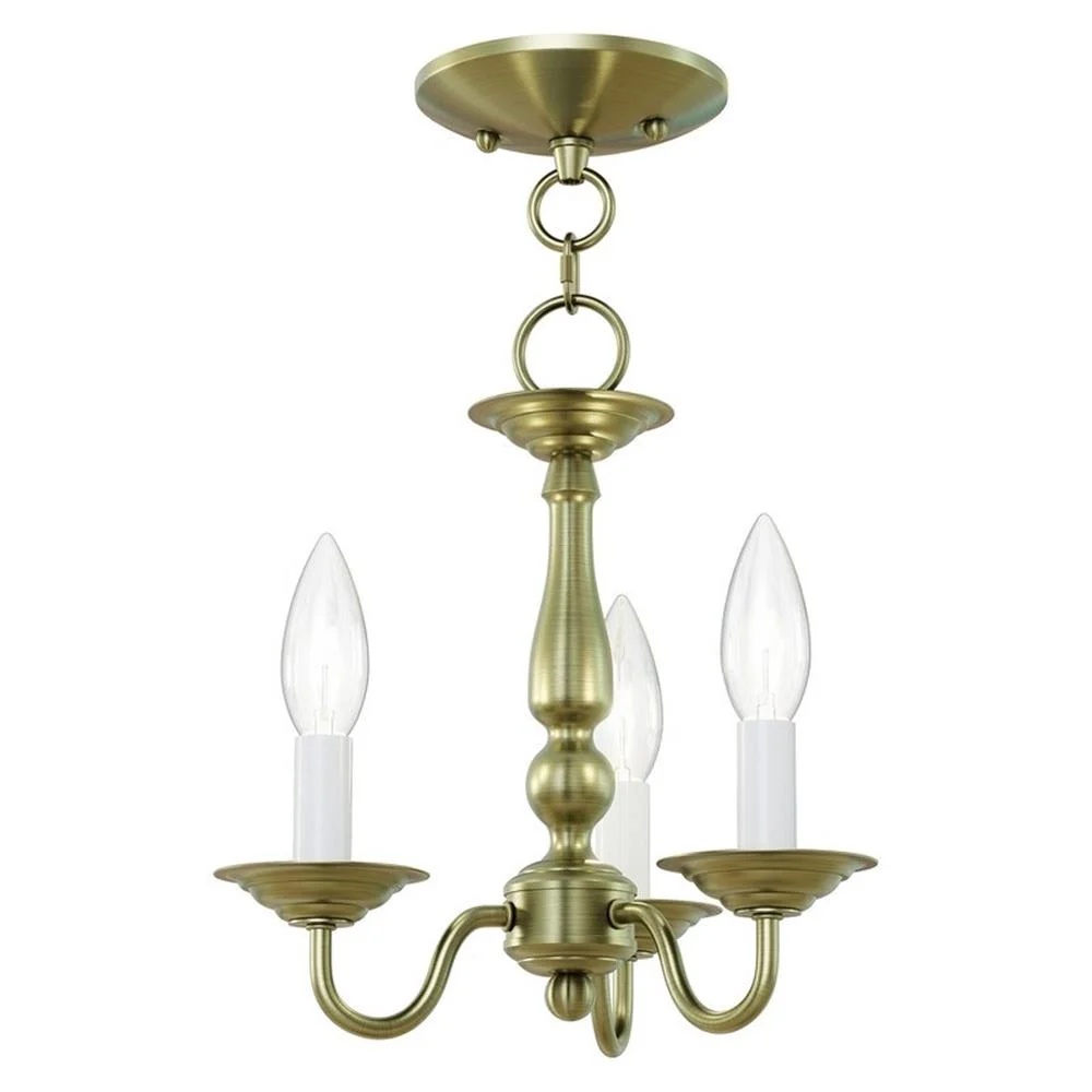 Livex Lighting Park Ridge Chandelier in Hand Painted Antique Gold Leaf - Image 6