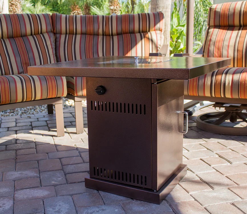 AZ Patio Heaters Outdoor Conventional Propane Fire Pit in Hammered Bronze - Image 6