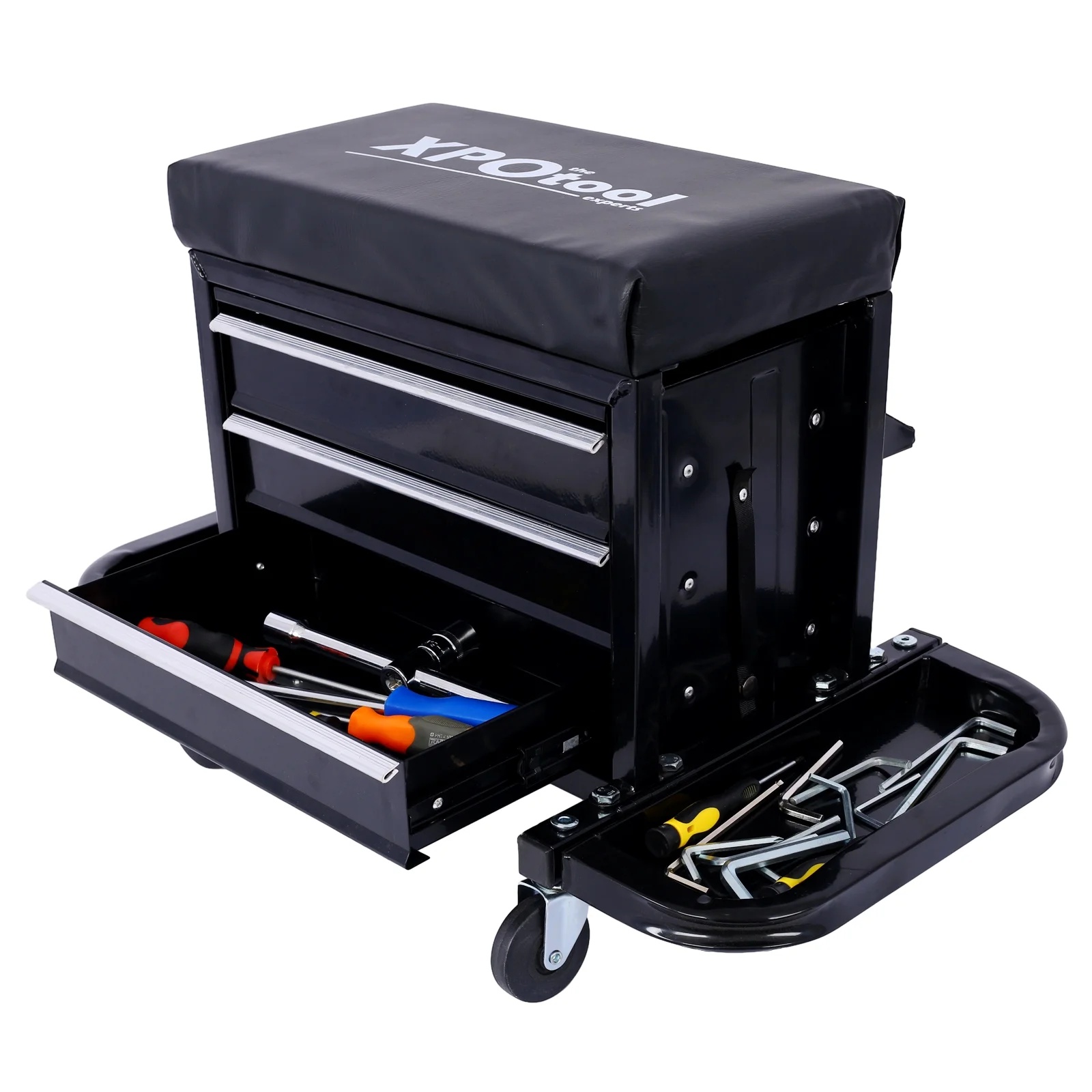 UBesGoo 350-Pound Capacity Garage Glider Rolling Tool Chest Seat - Image 3