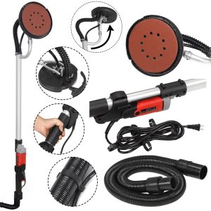 ZenStyle Commercial Electric Drywall Sander 800W Adjustable Speed with Sanding Pads