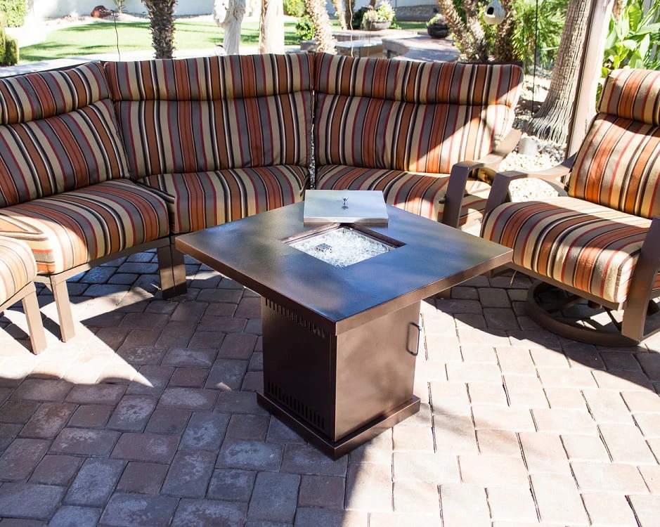 AZ Patio Heaters Outdoor Conventional Propane Fire Pit in Hammered Bronze - Image 5