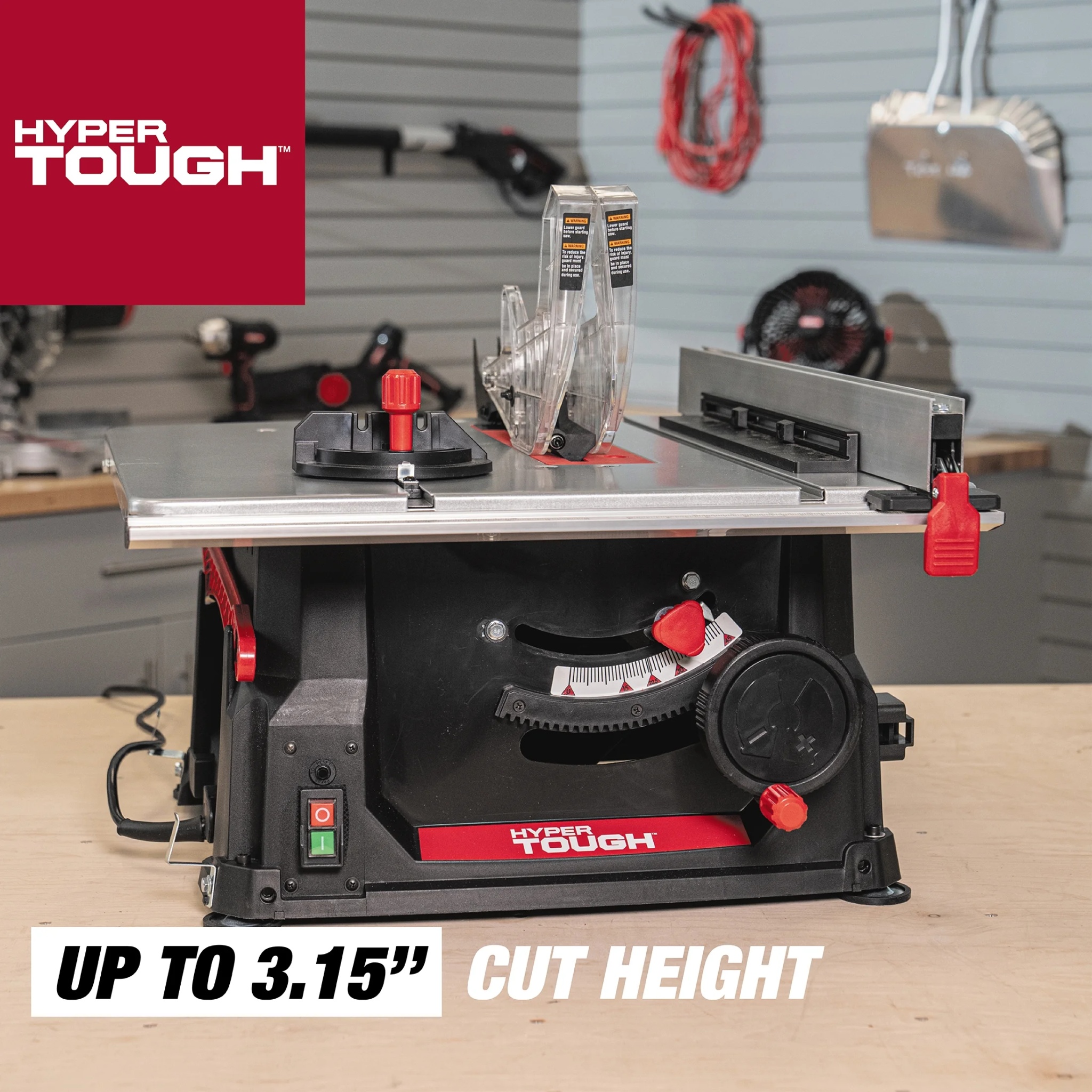Hyper Tough 10-inch 15Amp Table Saw, TS1001 - Image 2