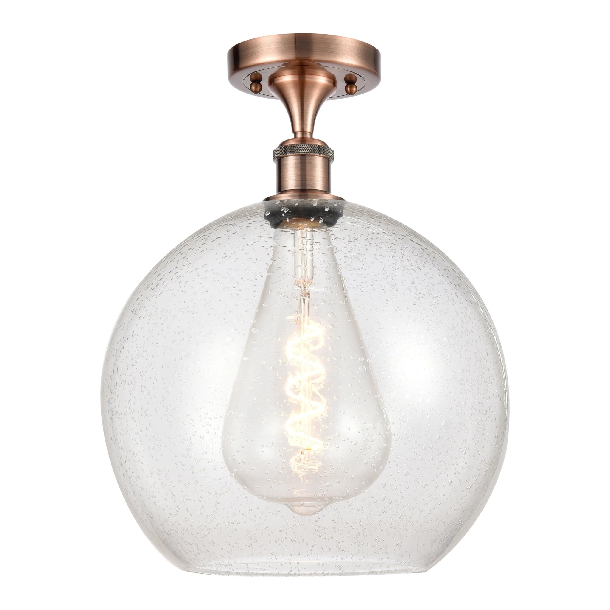 Innovations Lighting 516-1C-17-12 Athens Semi-Flush Athens 12" Wide Semi-Flush Globe - Image 47