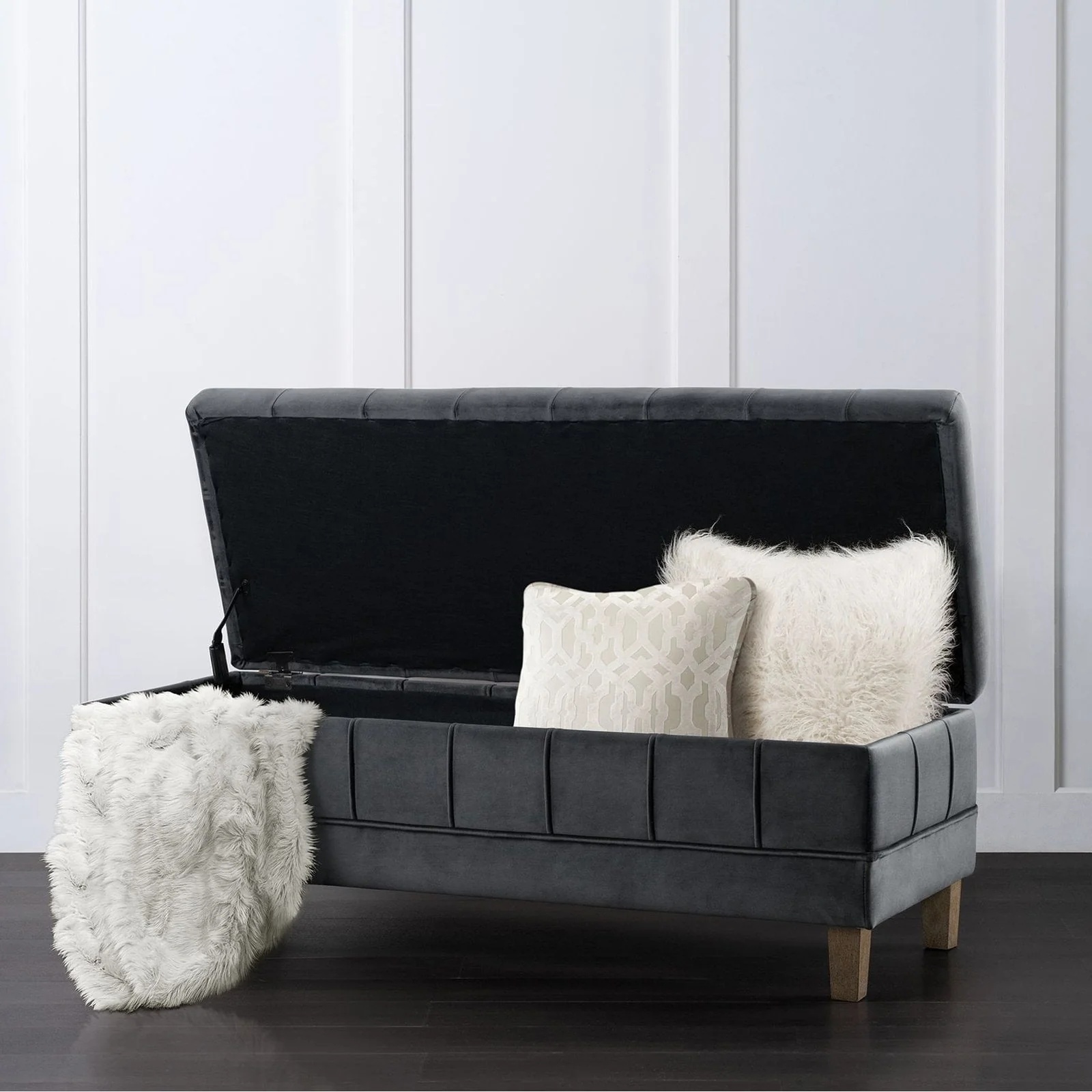 Picket House Furnishings Jude Tufted Storage Ottoman - Image 10