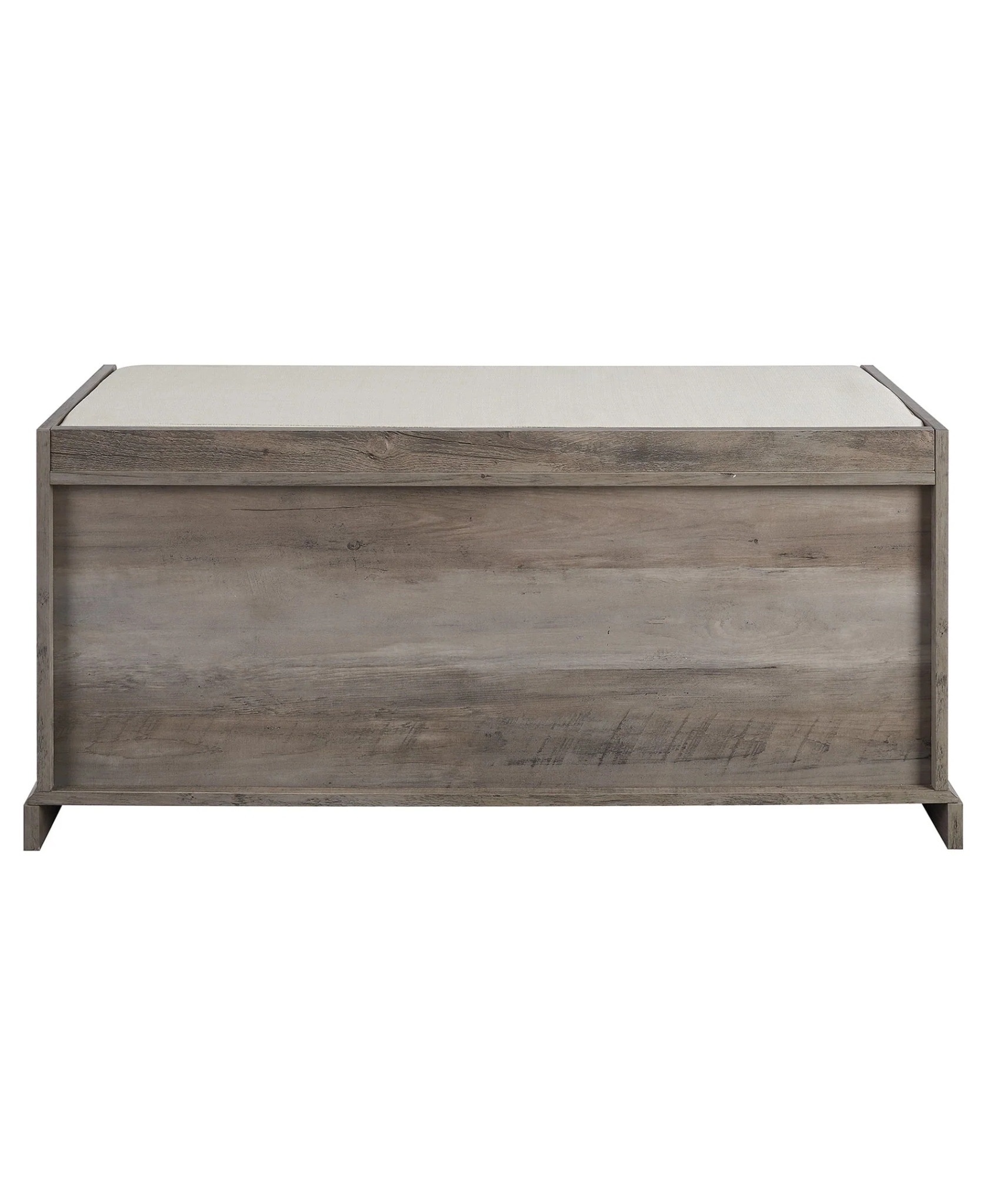 Manor Park Modern Farmhouse 3 Drawer Storage Bench, Grey Wash - Image 9