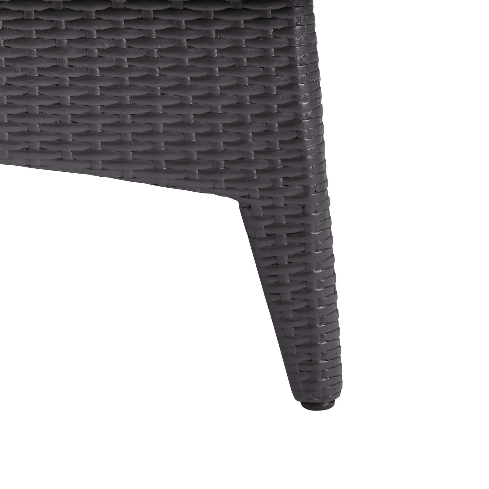 Modway Splendor 43.5" Rectangle Outdoor Patio Fire Pit Table in Espresso - Image 6