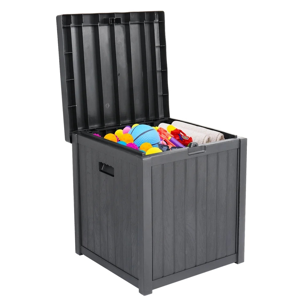 Patio Storage Box Waterproof, enyopro Outdoor PP Storage Patio Furniture Container, 51 Gallon Garden Storage Box with Seat for Backyard Pool Deck, 22" x 22" x 24.5", Brown, JA3239 - Image 18