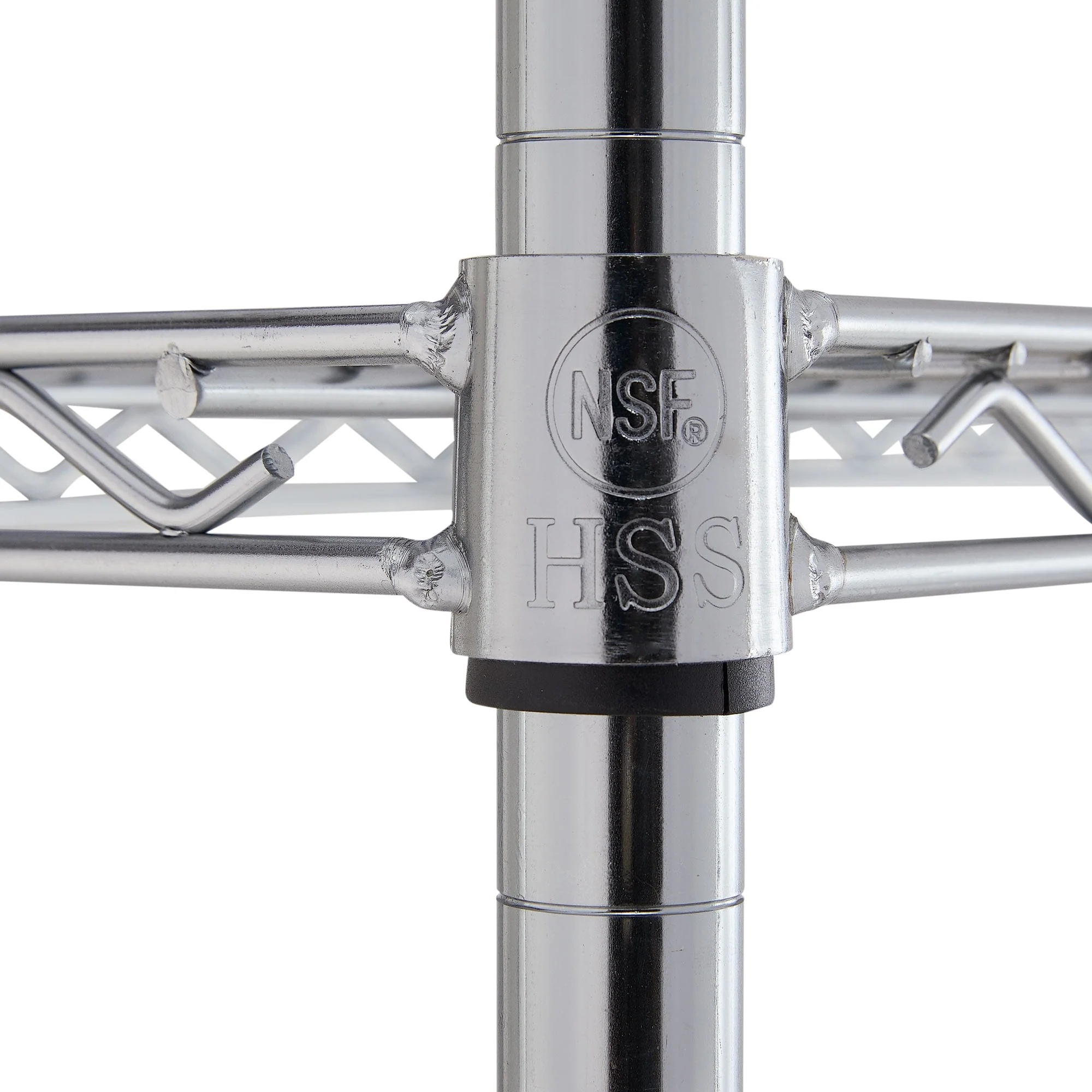 Hyper Tough Steel 5-Tier Storage Shelf Unit 72"H x 48"W x 24"D, 4000lb Total Capacity, Chrome - Image 6