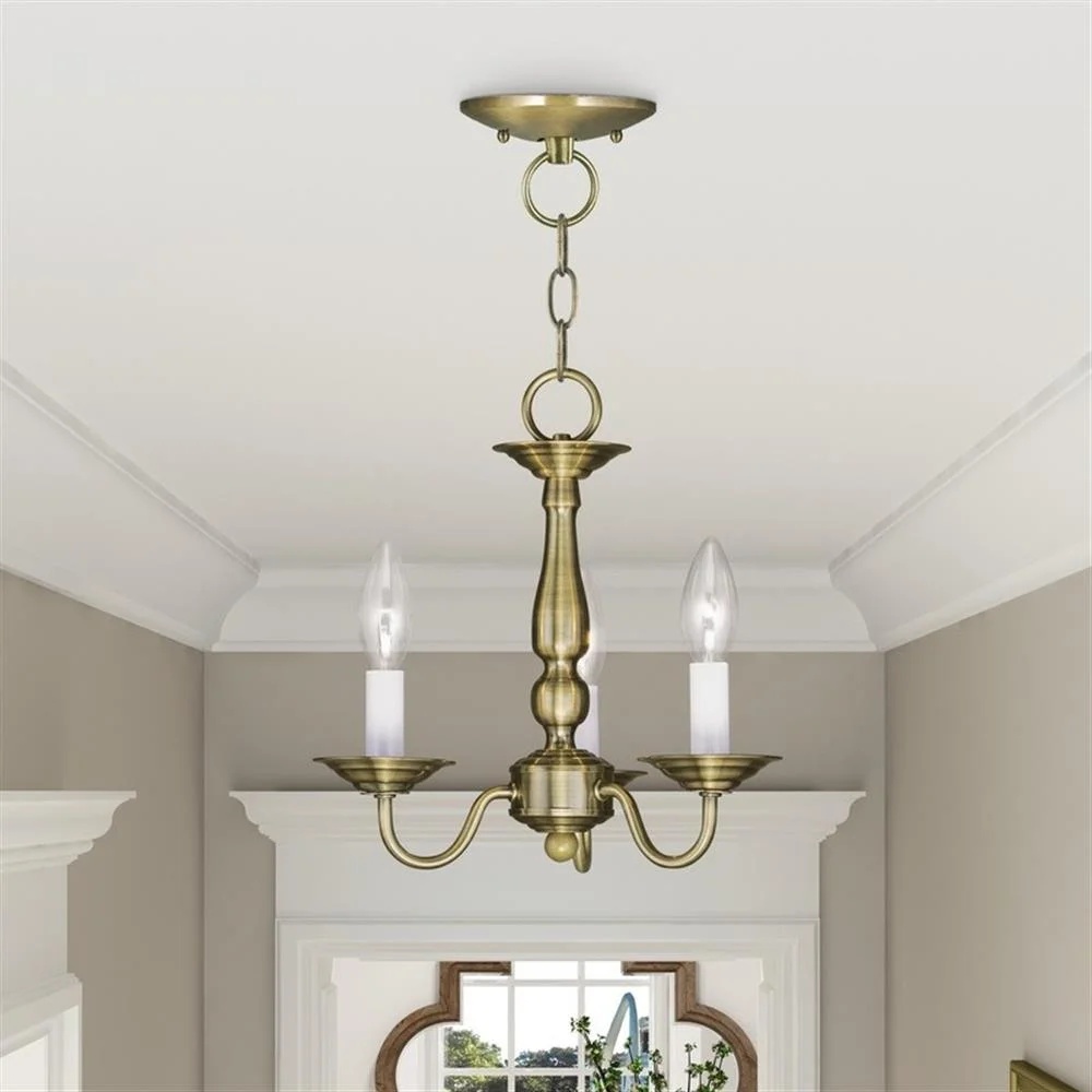 Livex Lighting Park Ridge Chandelier in Hand Painted Antique Gold Leaf - Image 12